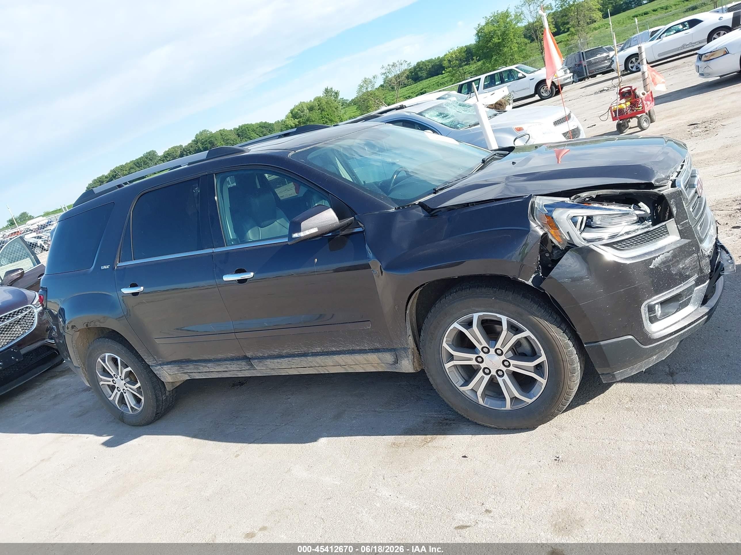 2014 Gmc Acadia Slt-1 Brown vin: 1GKKVRKD4EJ278646