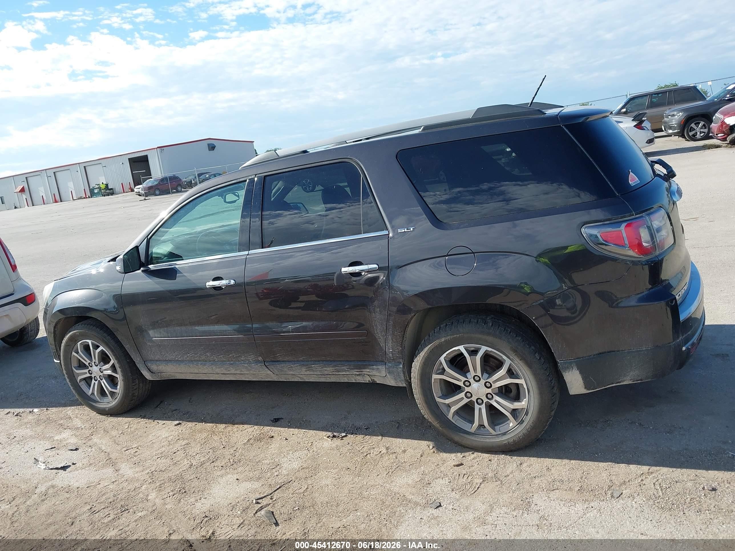 2014 Gmc Acadia Slt-1 Brown vin: 1GKKVRKD4EJ278646