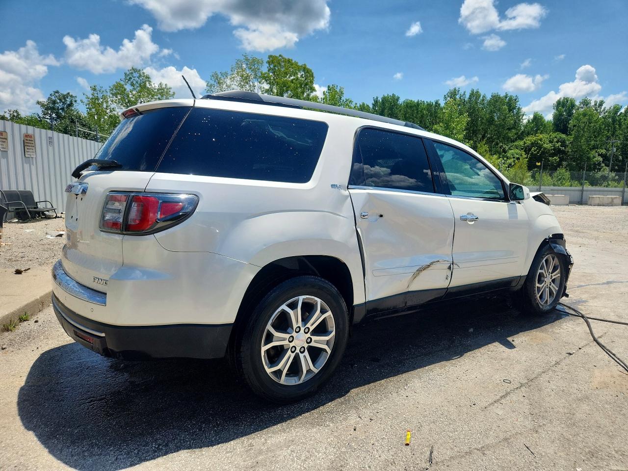 2014 Gmc Acadia Slt-1 White vin: 1GKKVRKD4EJ341020