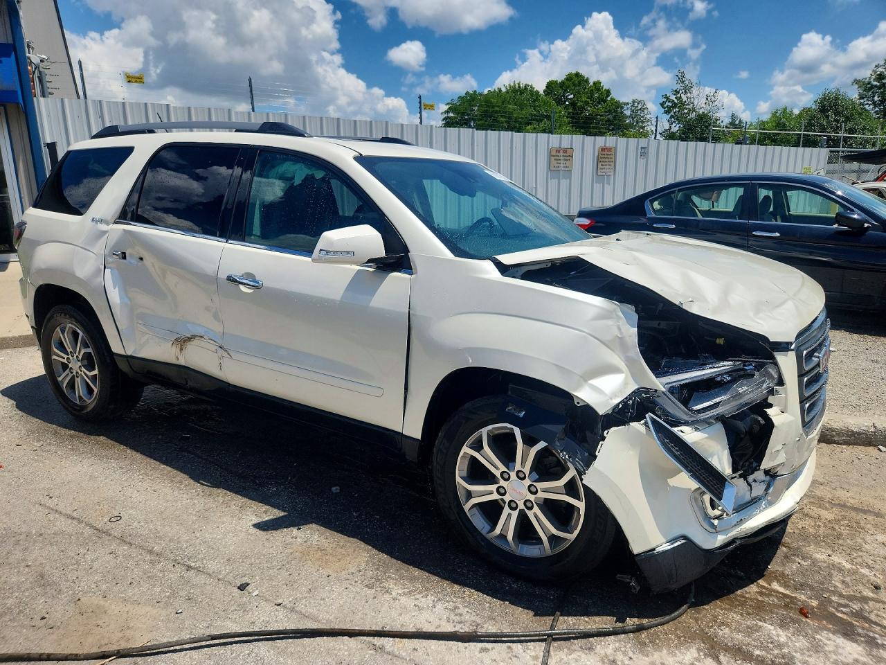 2014 Gmc Acadia Slt-1 White vin: 1GKKVRKD4EJ341020