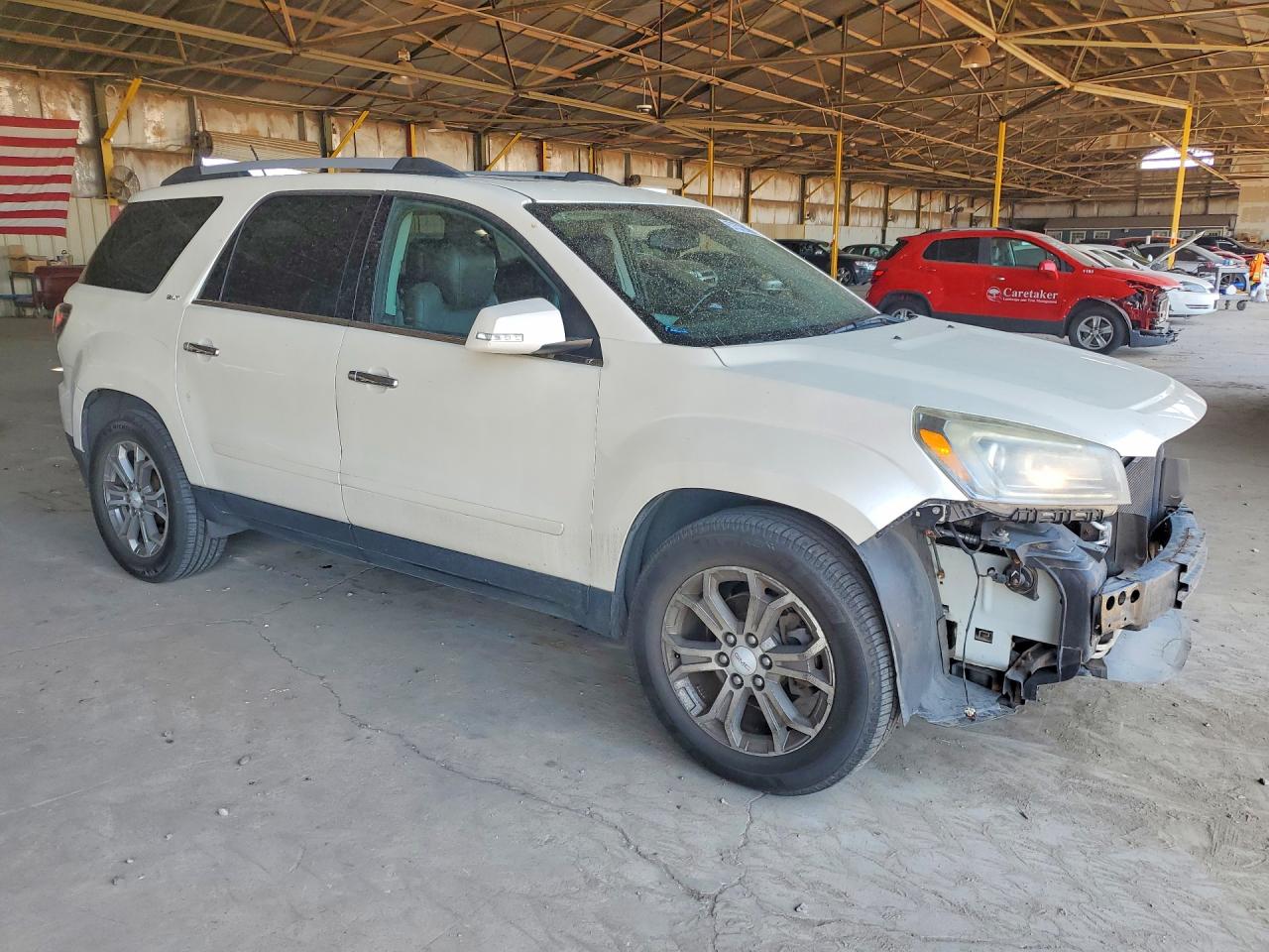 2014 Gmc Acadia Slt-1 White vin: 1GKKVRKD4EJ350302