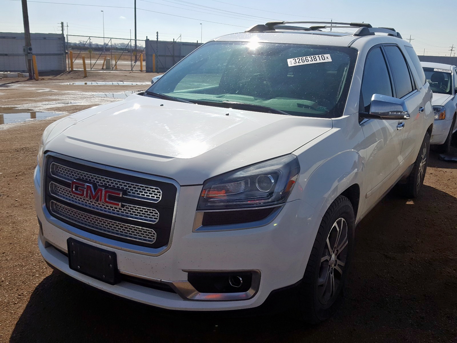 2014 Gmc Acadia Slt-1 White vin: 1GKKVRKD4EJ362031