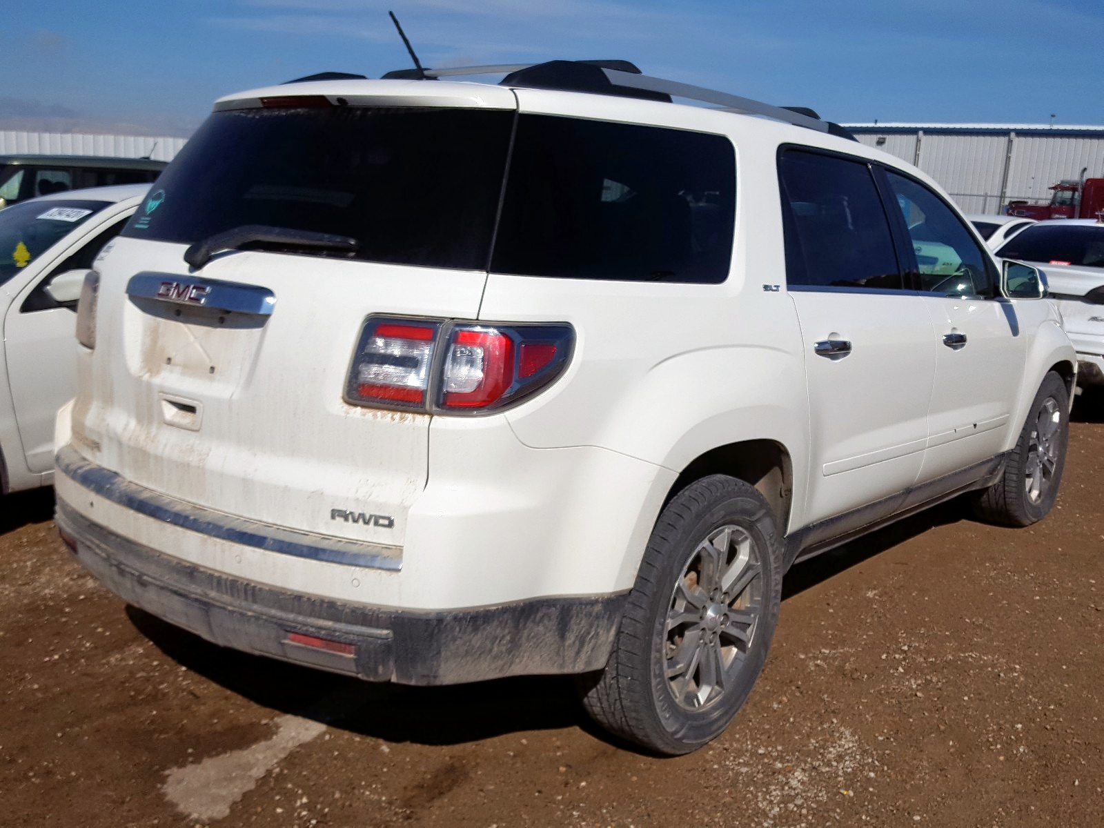 2014 Gmc Acadia Slt-1 White vin: 1GKKVRKD4EJ362031