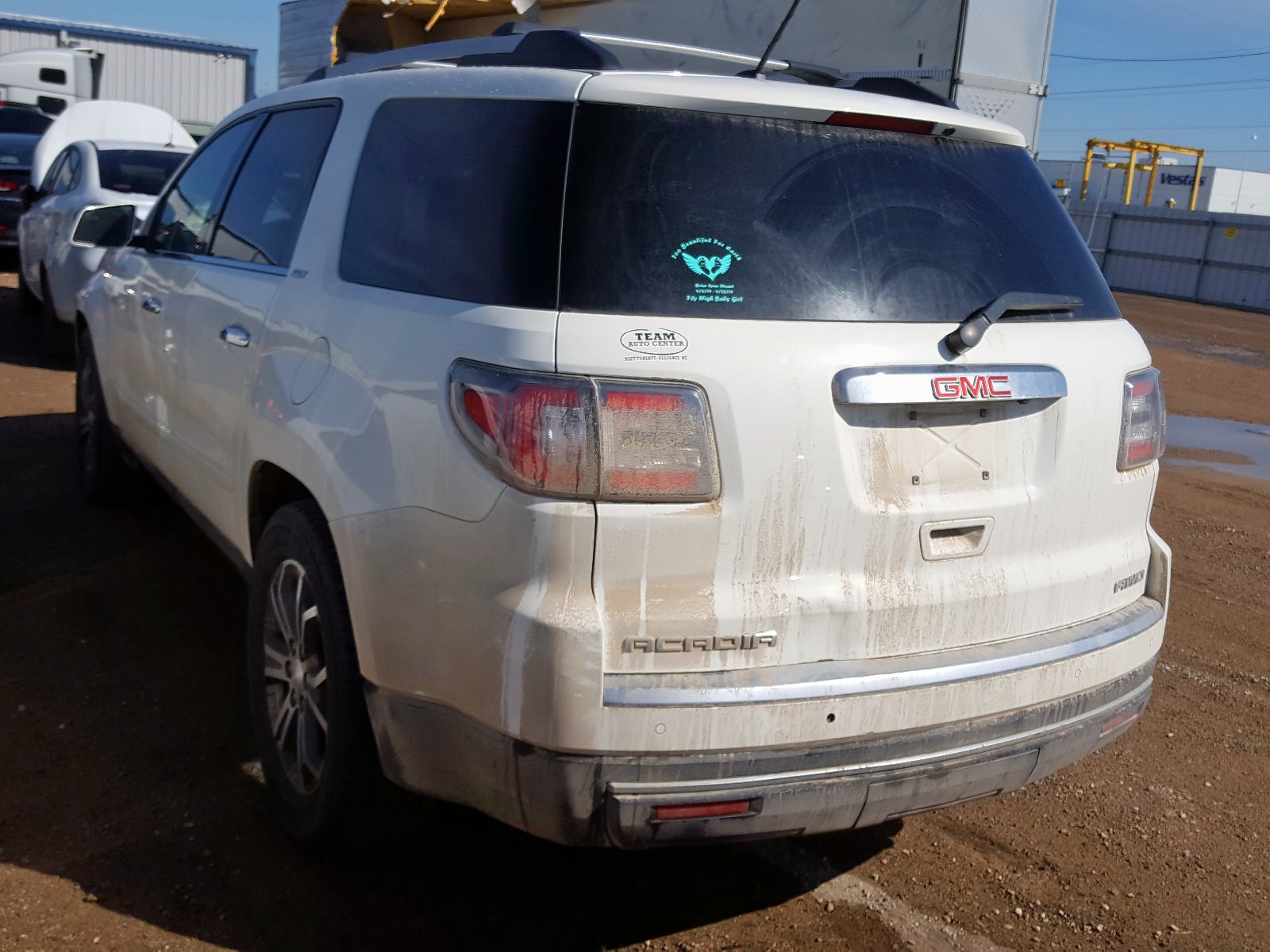 2014 Gmc Acadia Slt-1 White vin: 1GKKVRKD4EJ362031