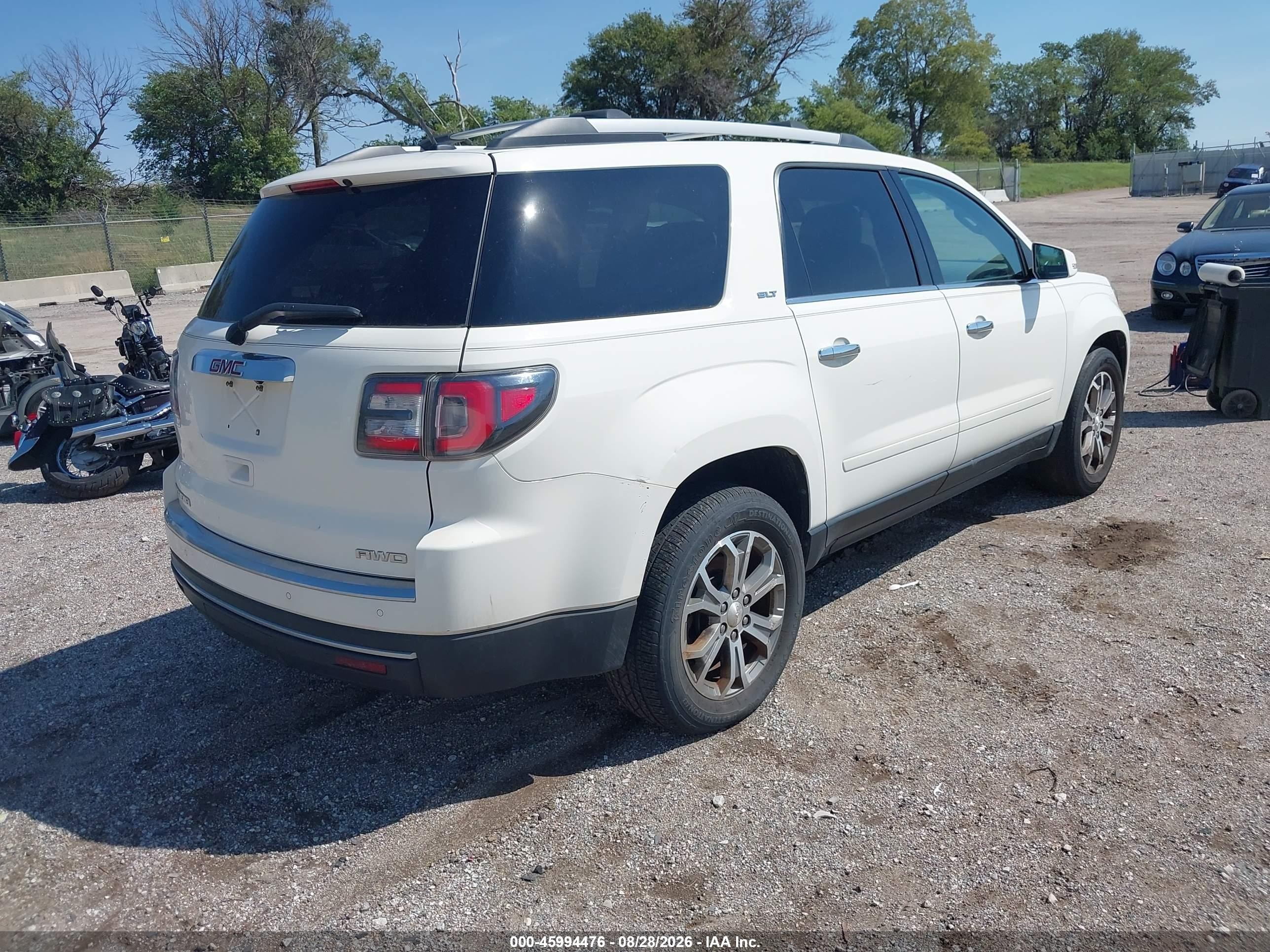 2015 Gmc Acadia Slt-1 White vin: 1GKKVRKD4FJ172117