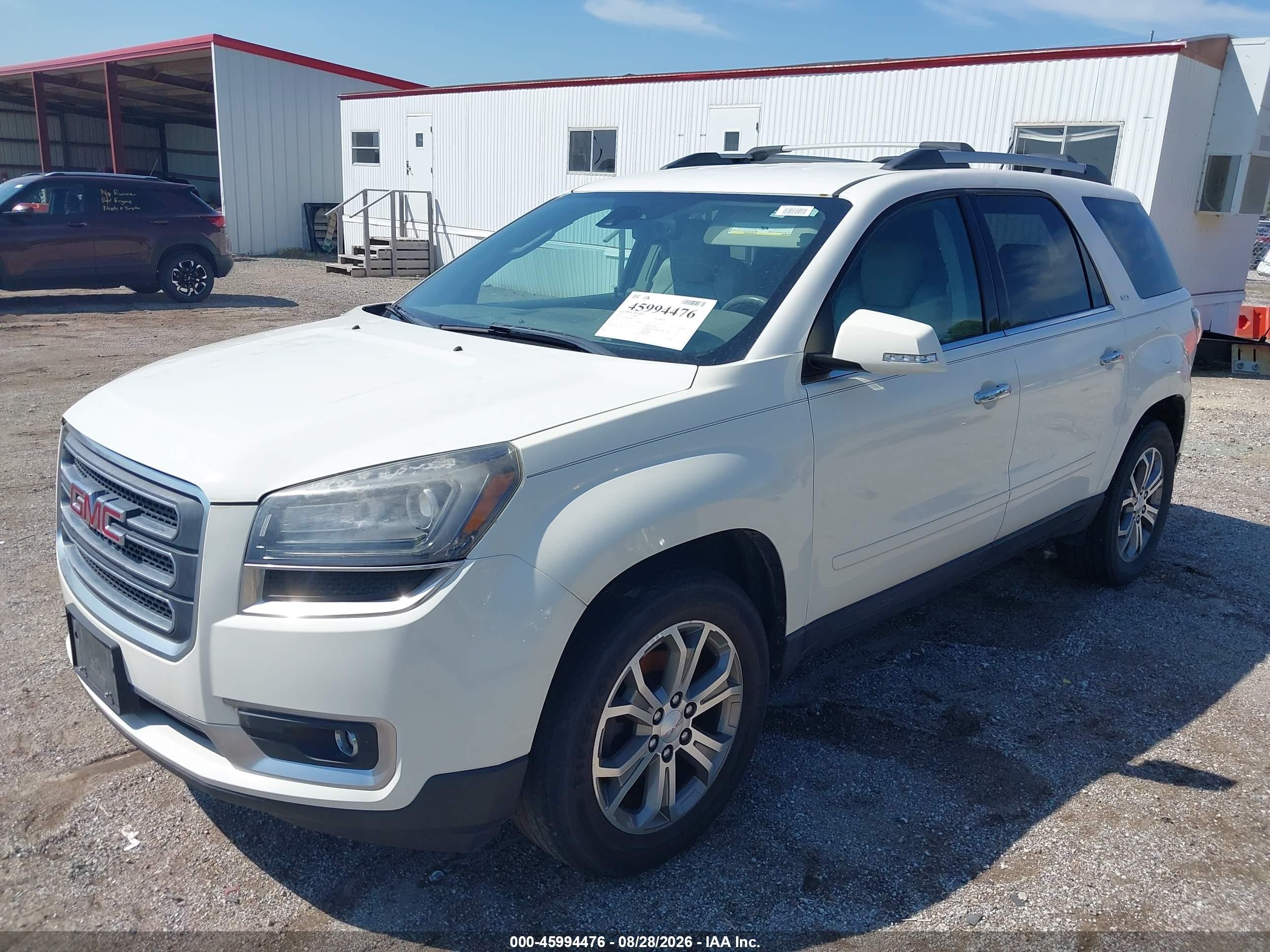 2015 Gmc Acadia Slt-1 White vin: 1GKKVRKD4FJ172117