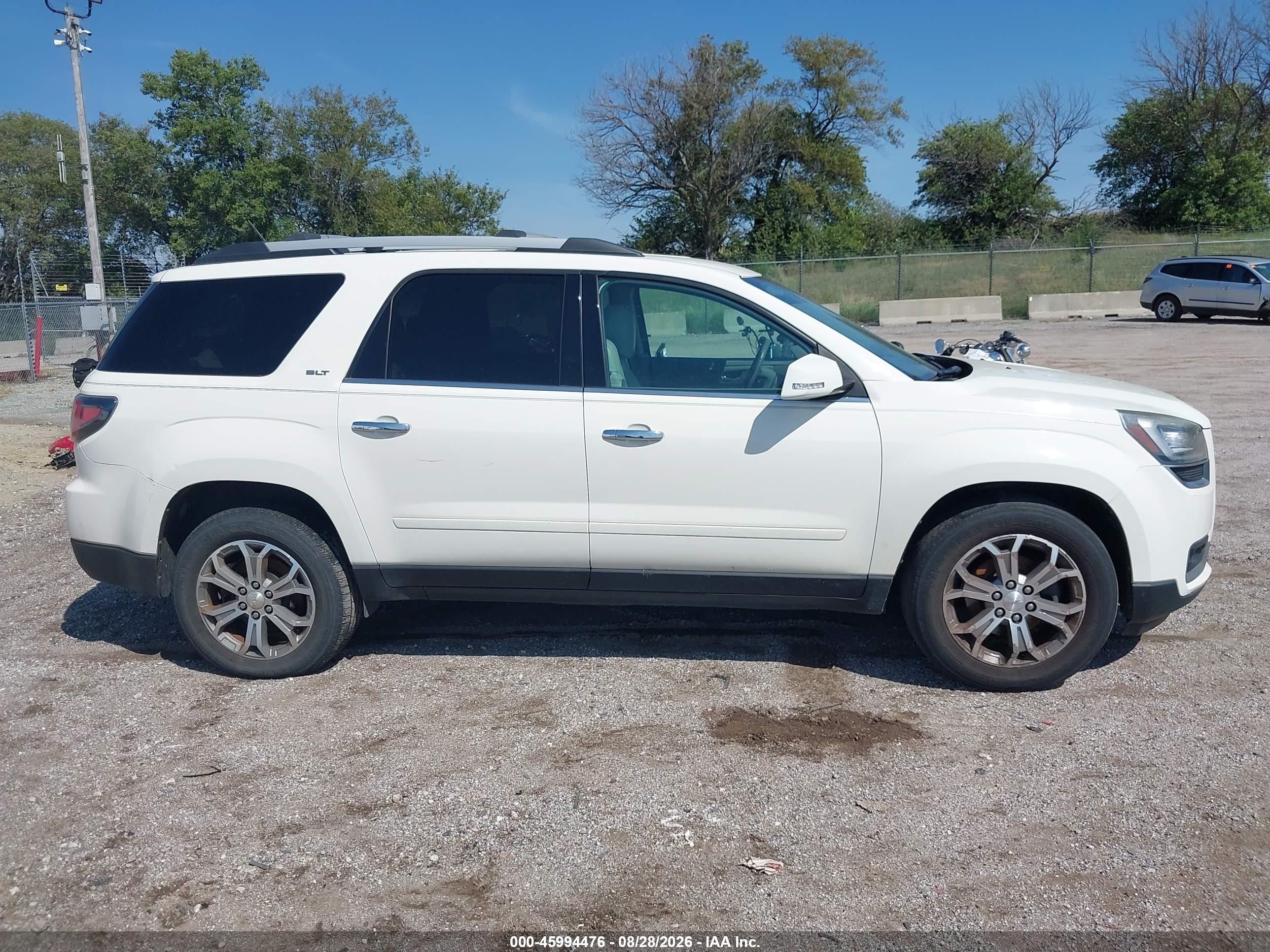 2015 Gmc Acadia Slt-1 White vin: 1GKKVRKD4FJ172117