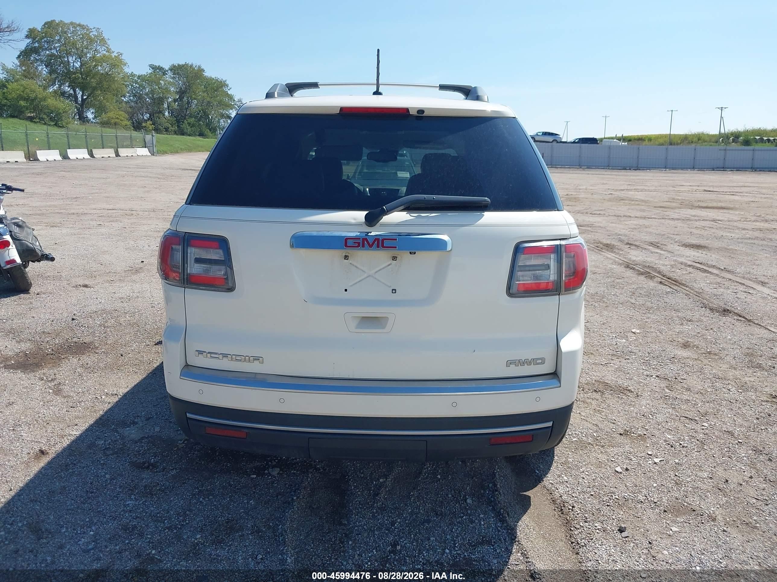 2015 Gmc Acadia Slt-1 White vin: 1GKKVRKD4FJ172117