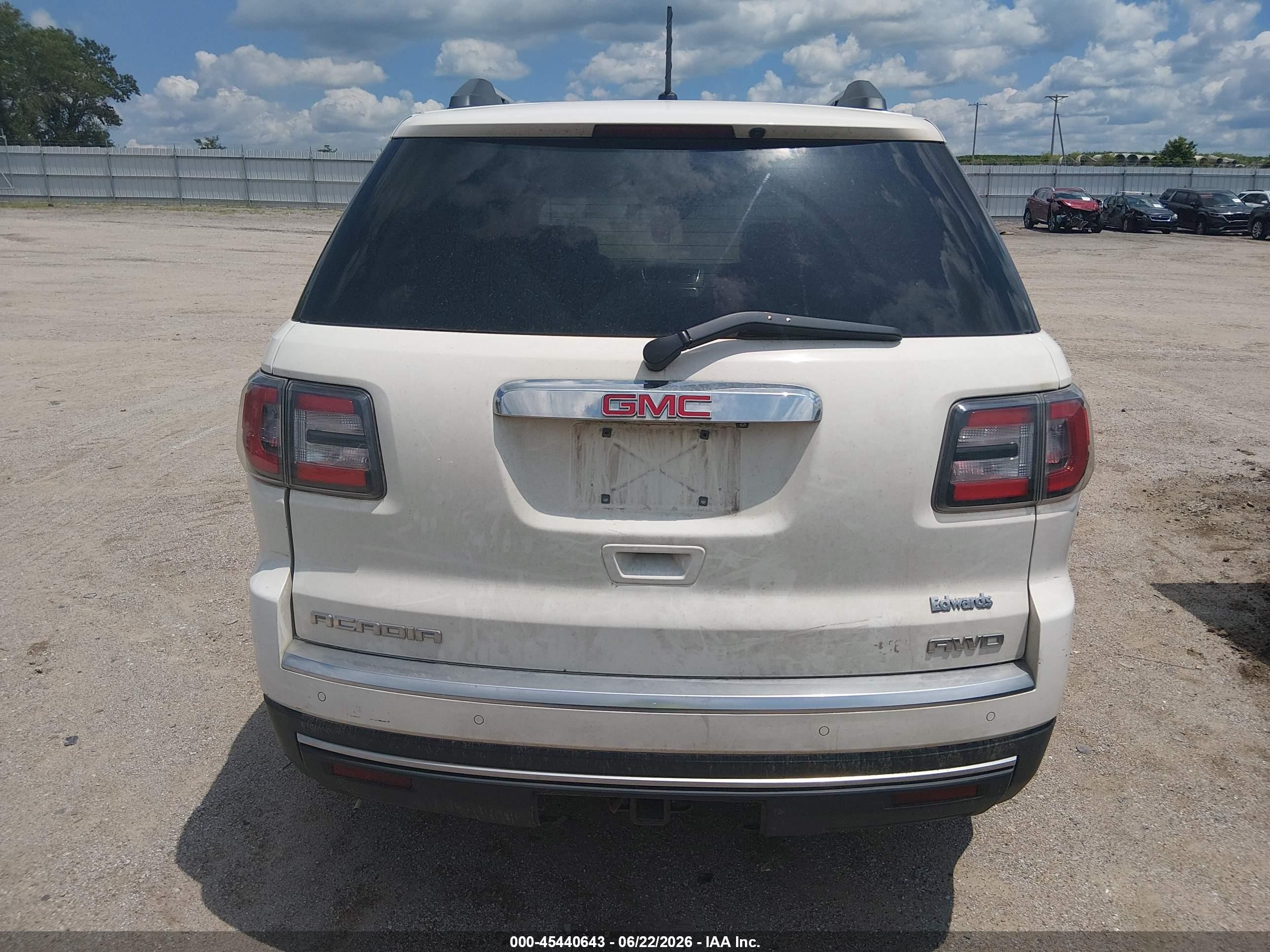 2015 Gmc Acadia Slt-1 White vin: 1GKKVRKD4FJ195042