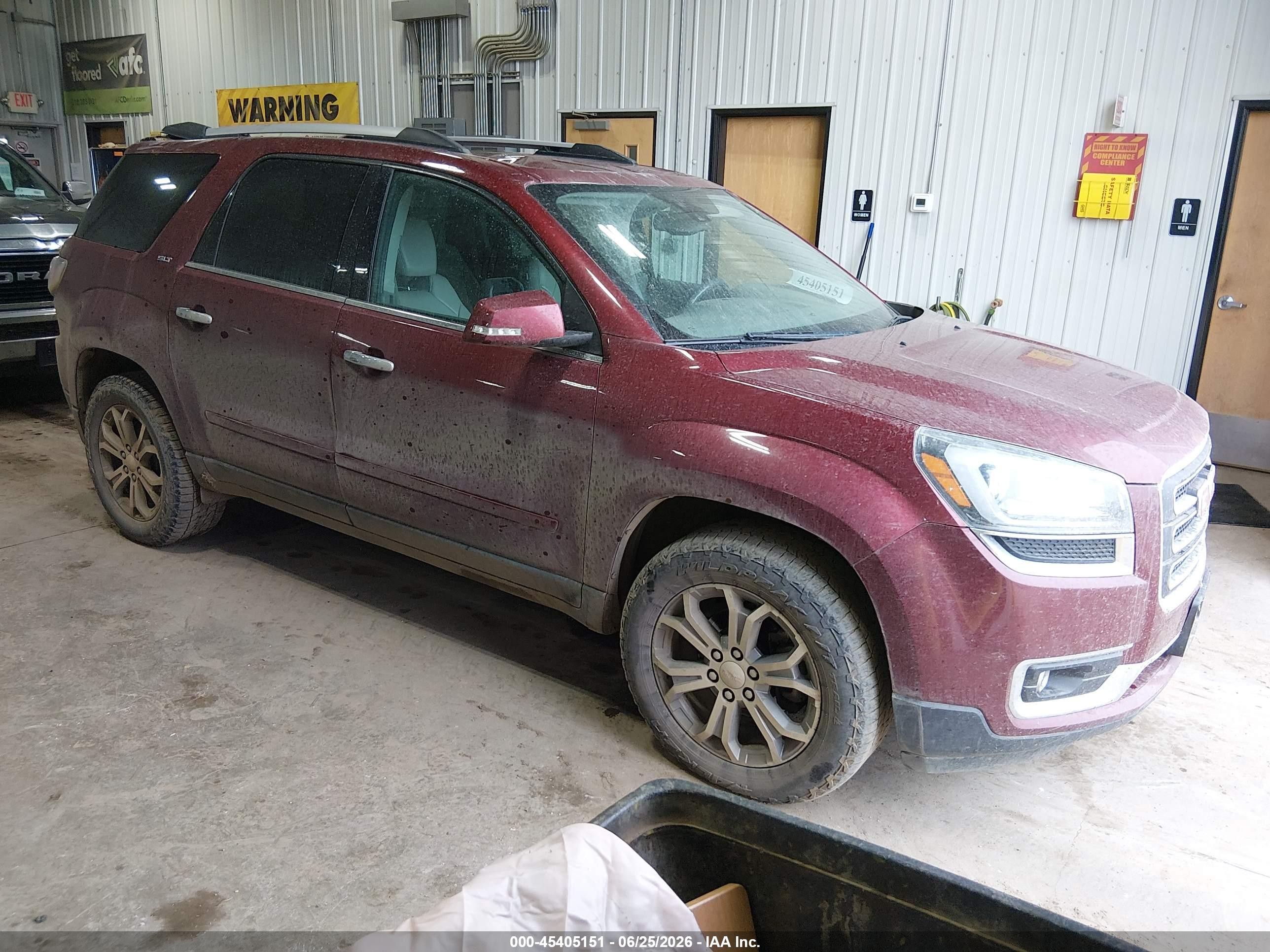 2015 Gmc Acadia Slt-1 Maroon vin: 1GKKVRKD4FJ241176