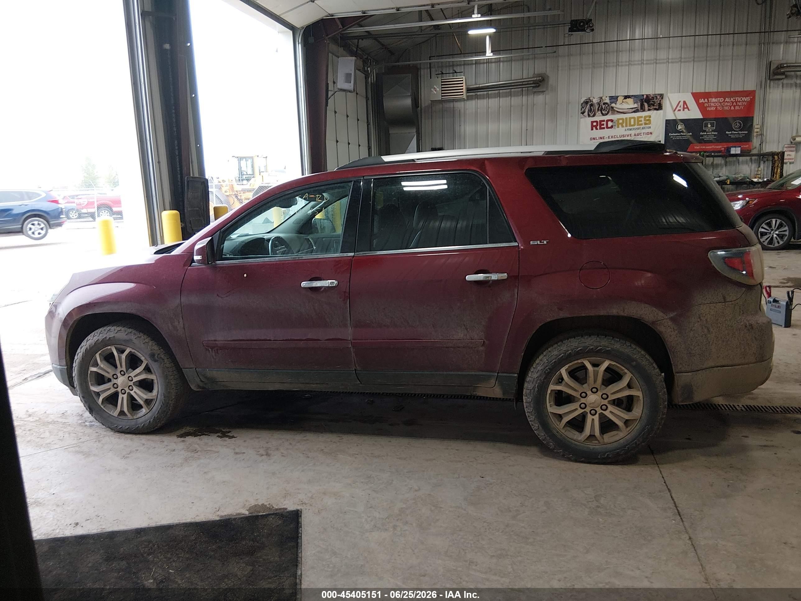 2015 Gmc Acadia Slt-1 Maroon vin: 1GKKVRKD4FJ241176