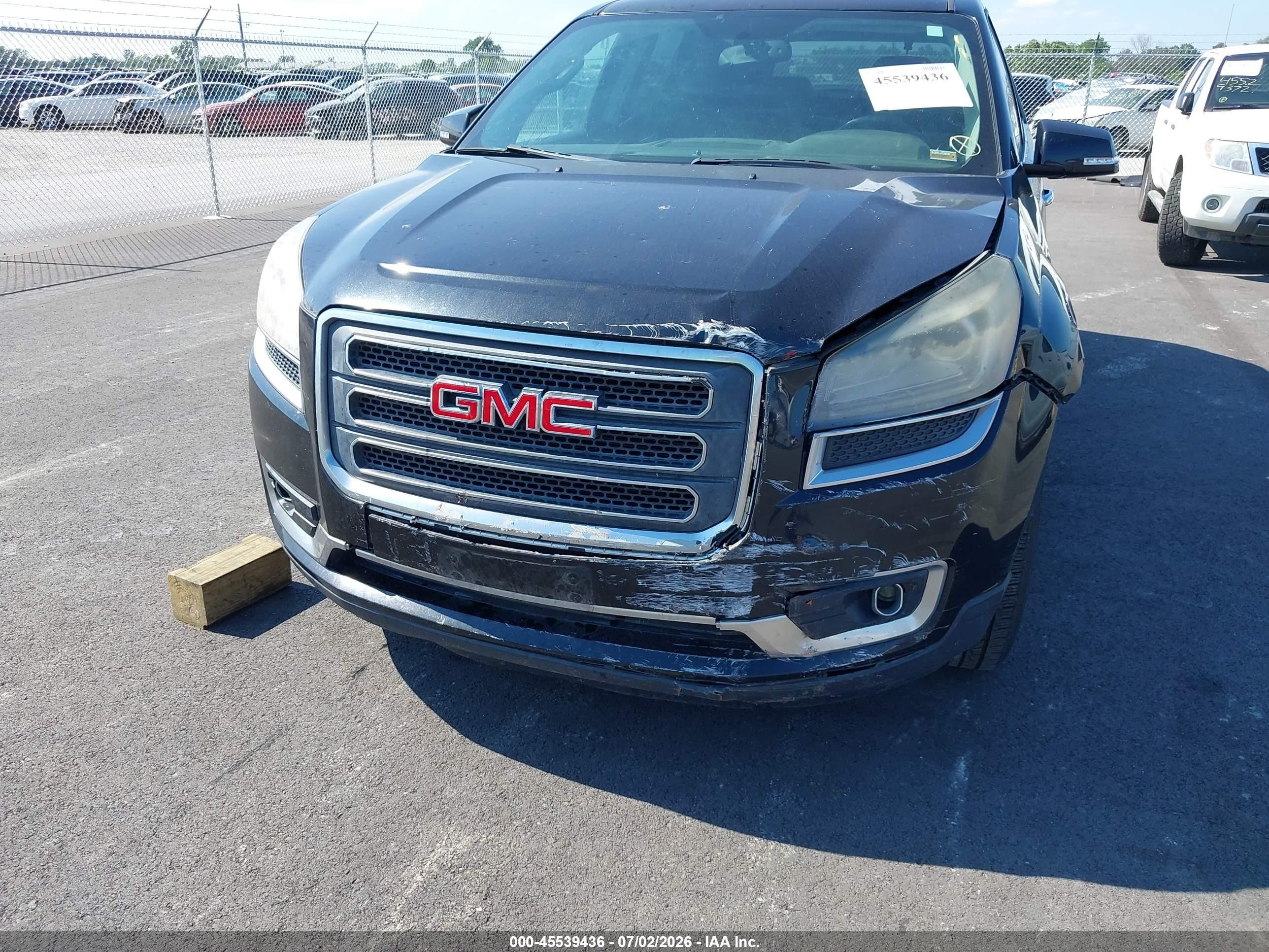 2015 Gmc Acadia Slt-1 Black vin: 1GKKVRKD4FJ287820