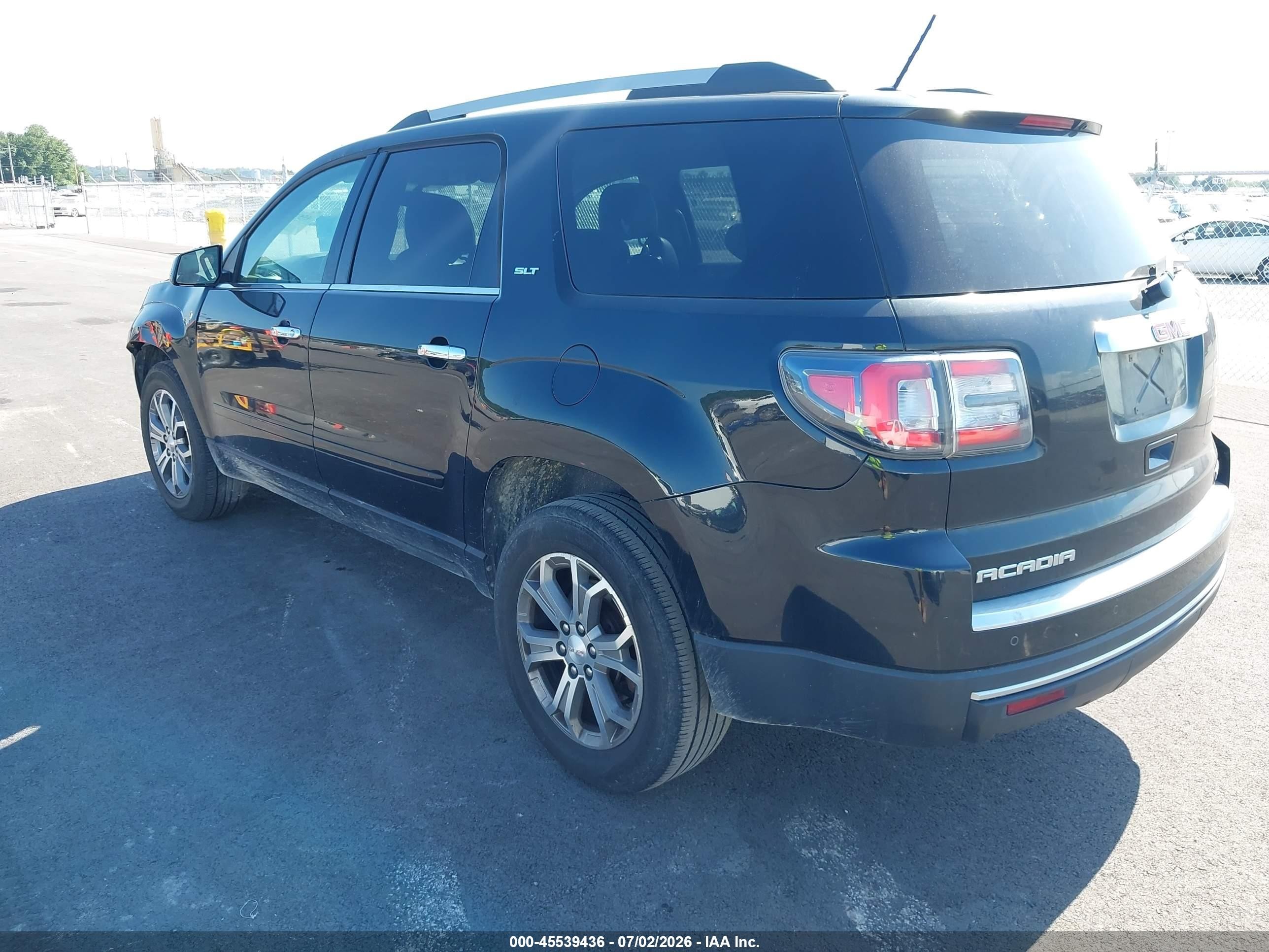 2015 Gmc Acadia Slt-1 Black vin: 1GKKVRKD4FJ287820