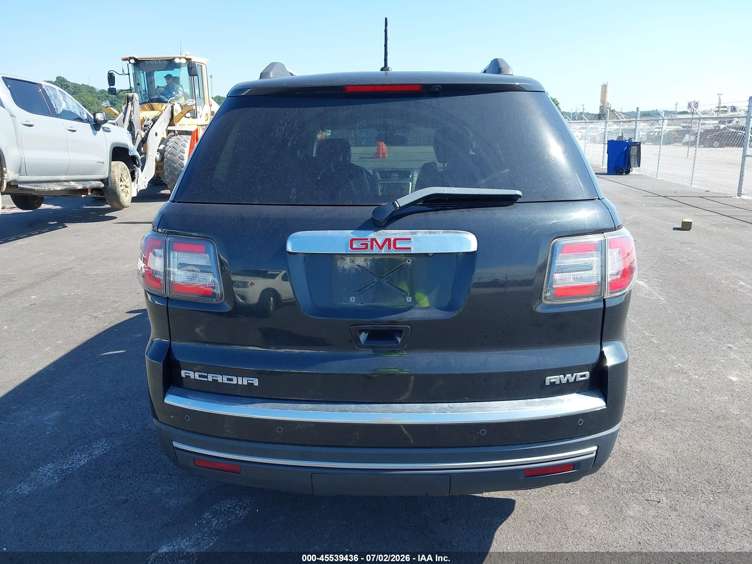 2015 Gmc Acadia Slt-1 Black vin: 1GKKVRKD4FJ287820
