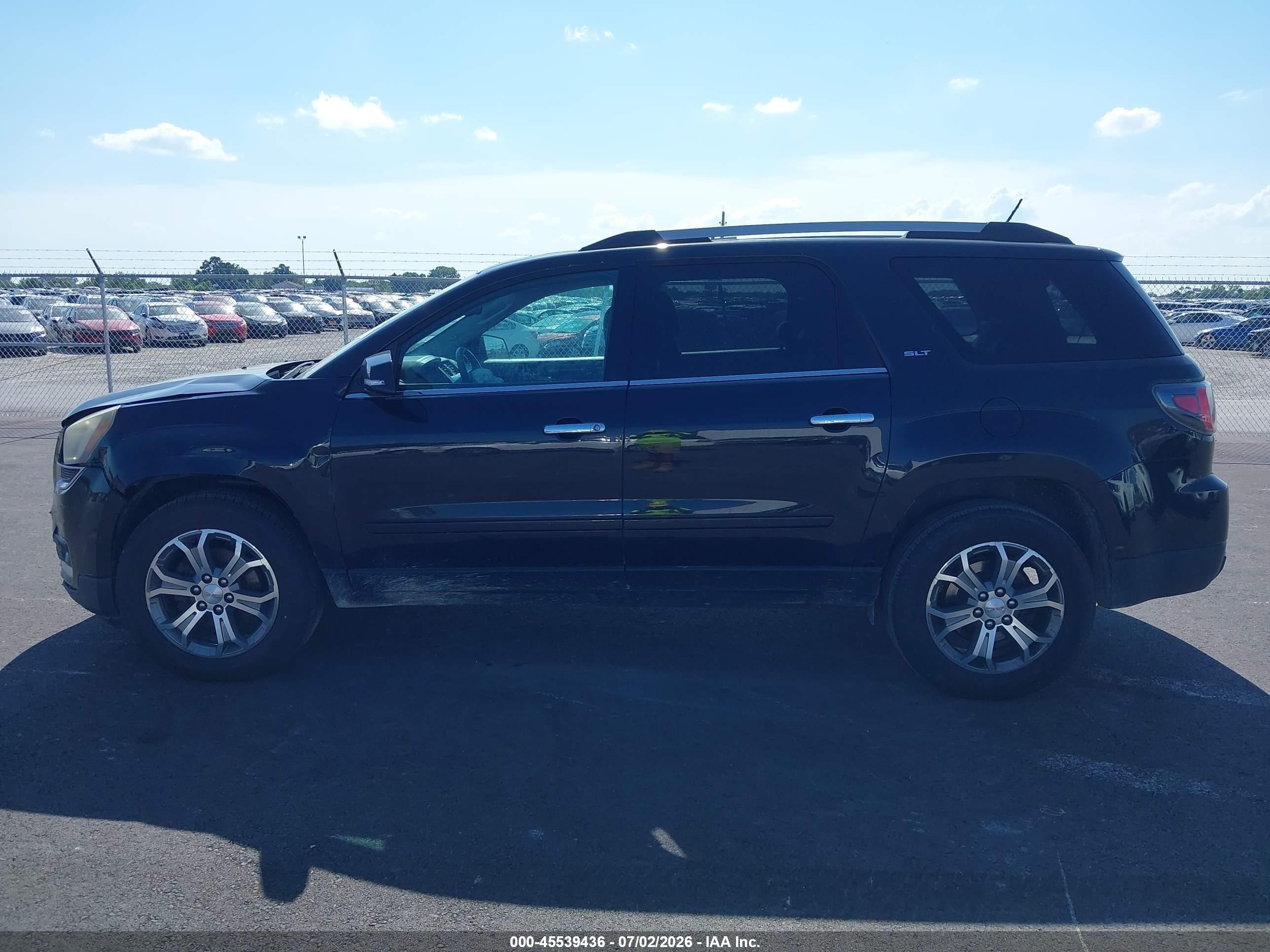 2015 Gmc Acadia Slt-1 Black vin: 1GKKVRKD4FJ287820