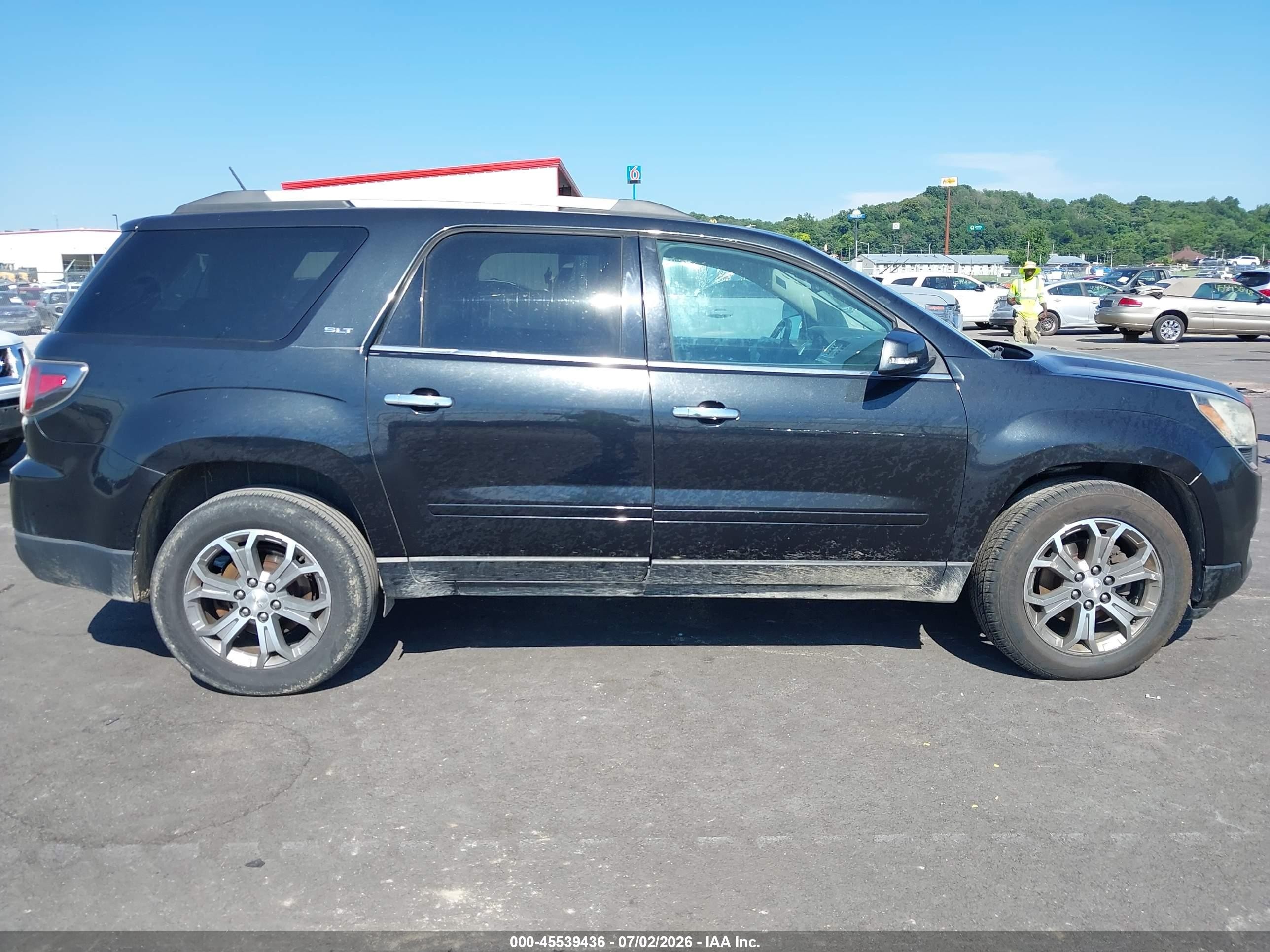 2015 Gmc Acadia Slt-1 Black vin: 1GKKVRKD4FJ287820