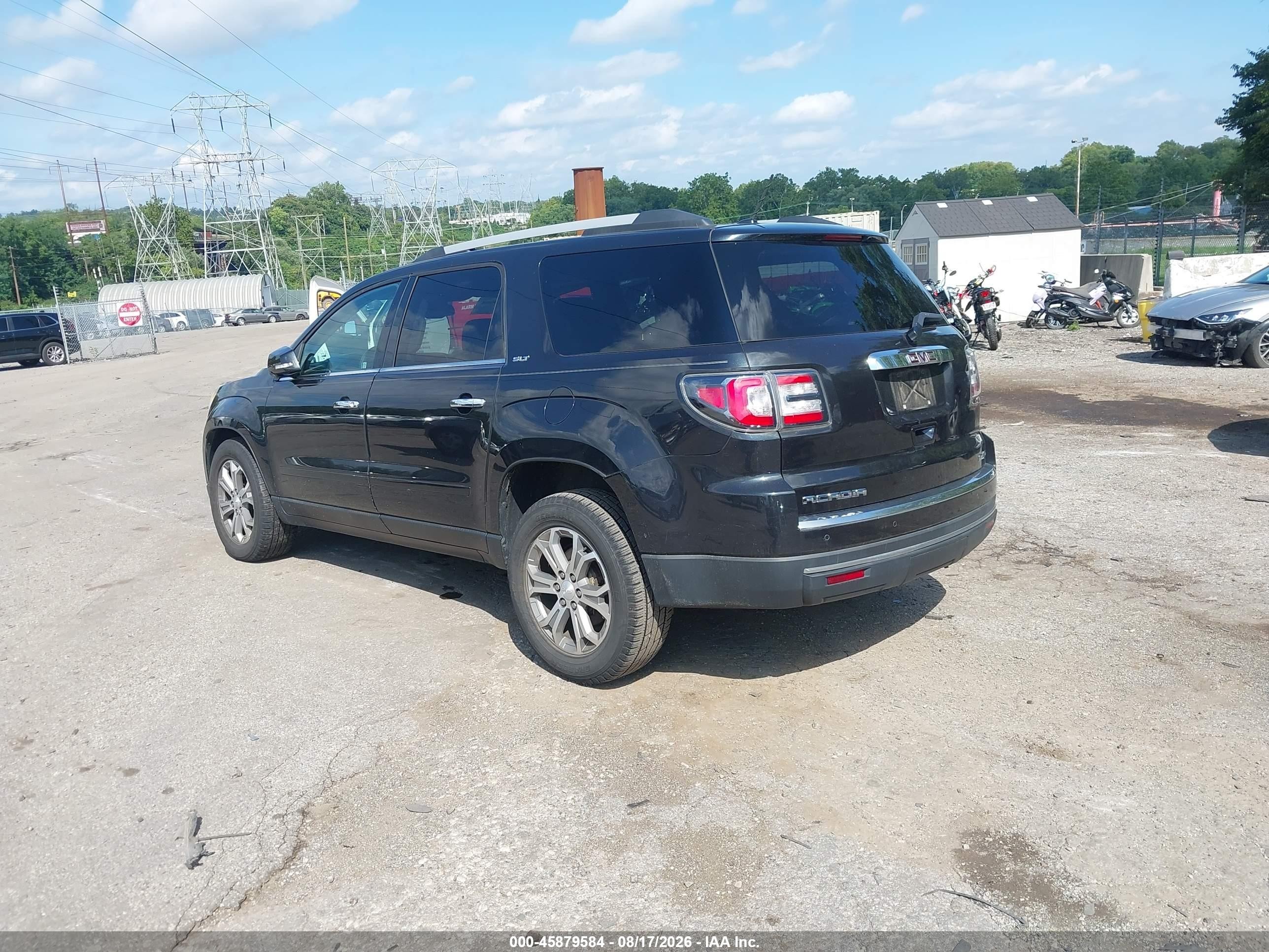 2015 Gmc Acadia Slt Черный vin: 1GKKVRKD4FJ320413