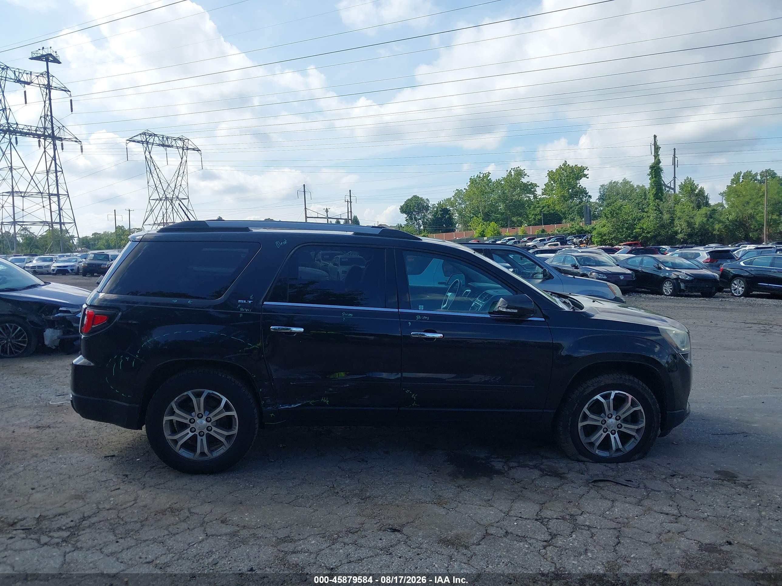 2015 Gmc Acadia Slt Черный vin: 1GKKVRKD4FJ320413