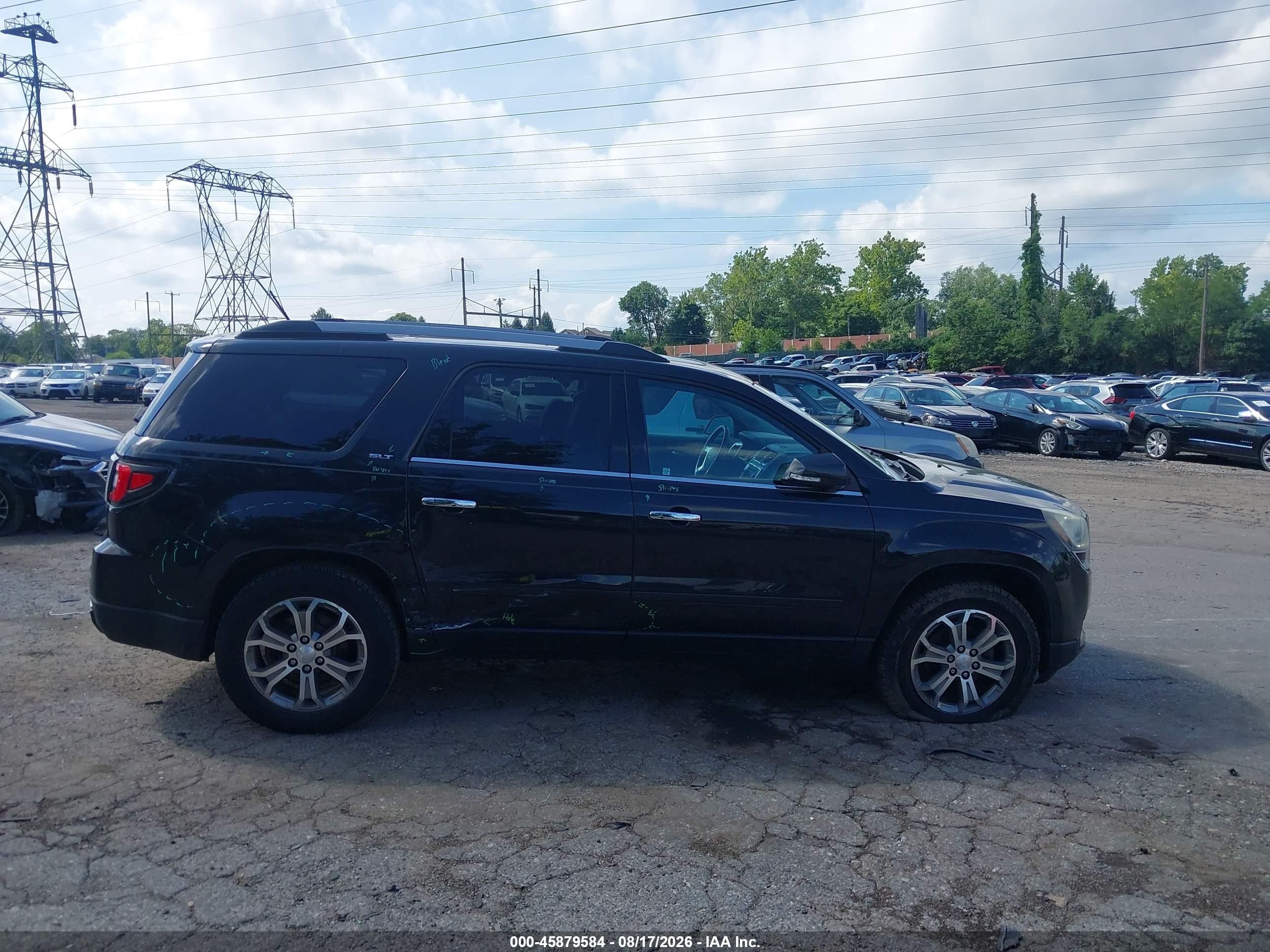 2015 Gmc Acadia Slt Черный vin: 1GKKVRKD4FJ320413