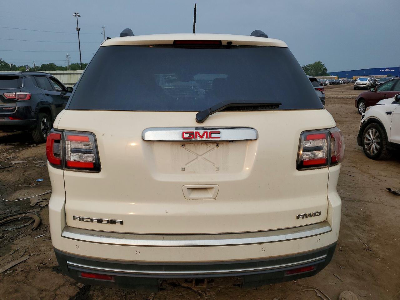 2015 Gmc Acadia Slt-1 White vin: 1GKKVRKD4FJ324445