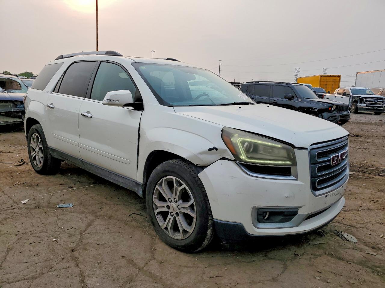 2015 Gmc Acadia Slt-1 White vin: 1GKKVRKD4FJ324445