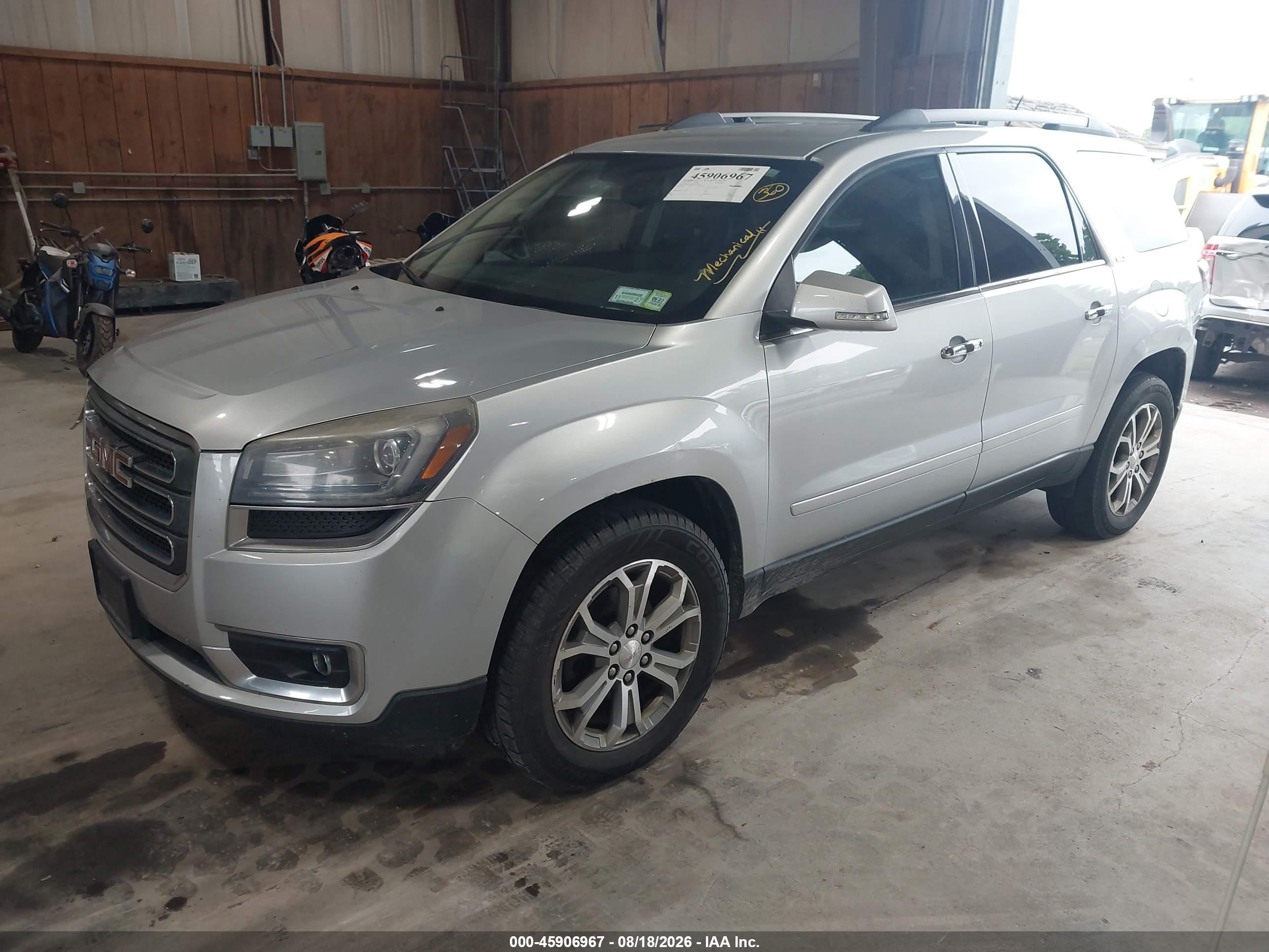 2015 Gmc Acadia Slt Silver vin: 1GKKVRKD4FJ324641