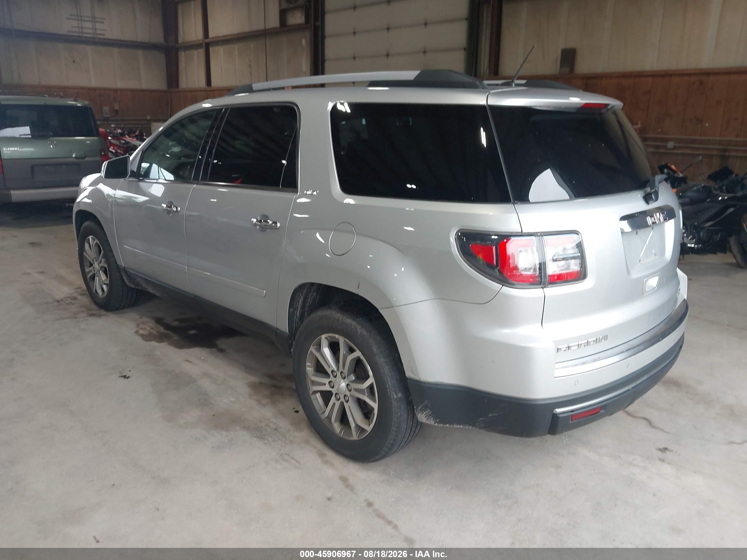2015 Gmc Acadia Slt Silver vin: 1GKKVRKD4FJ324641