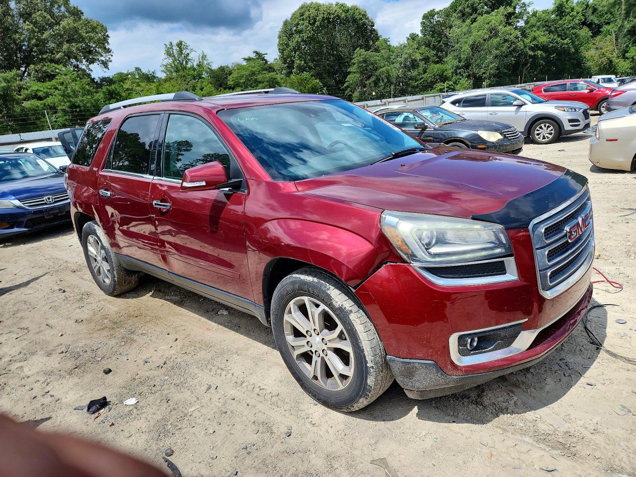 2015 Gmc Acadia Slt-1 Maroon vin: 1GKKVRKD4FJ364816
