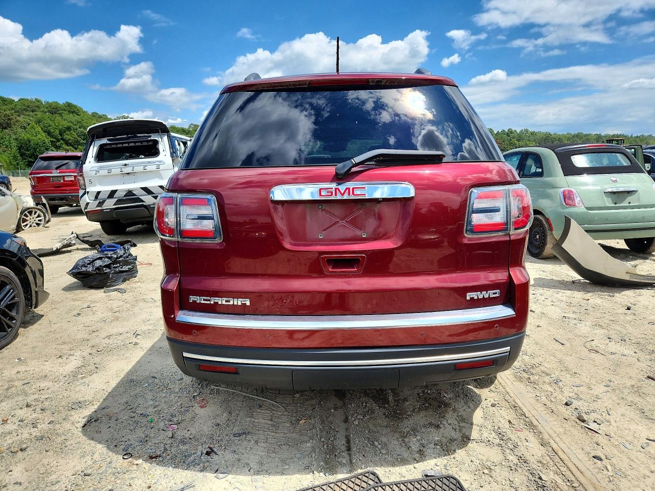 2015 Gmc Acadia Slt-1 Maroon vin: 1GKKVRKD4FJ364816