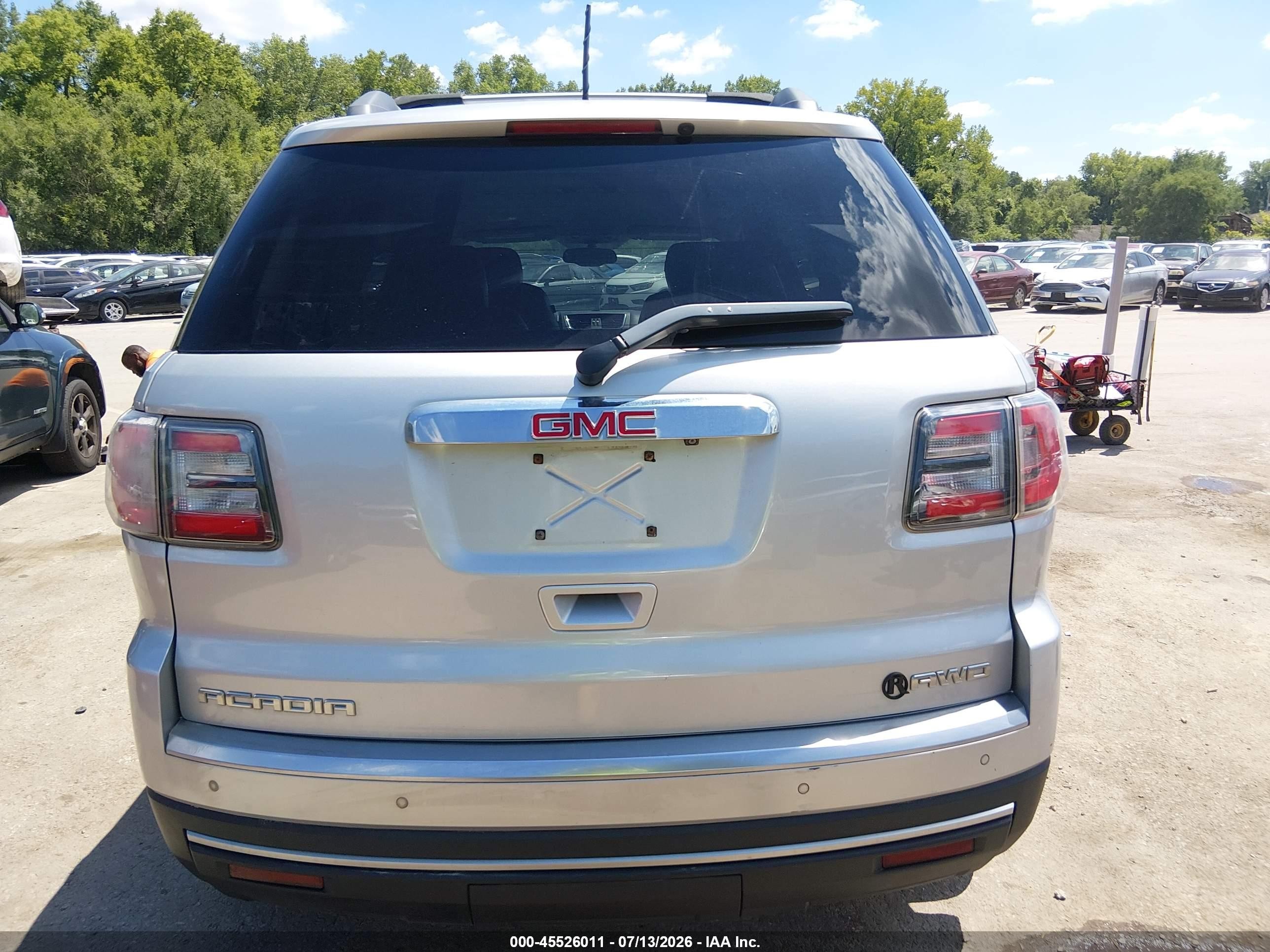 2013 Gmc Acadia Slt-1 Silver vin: 1GKKVRKD5DJ166243