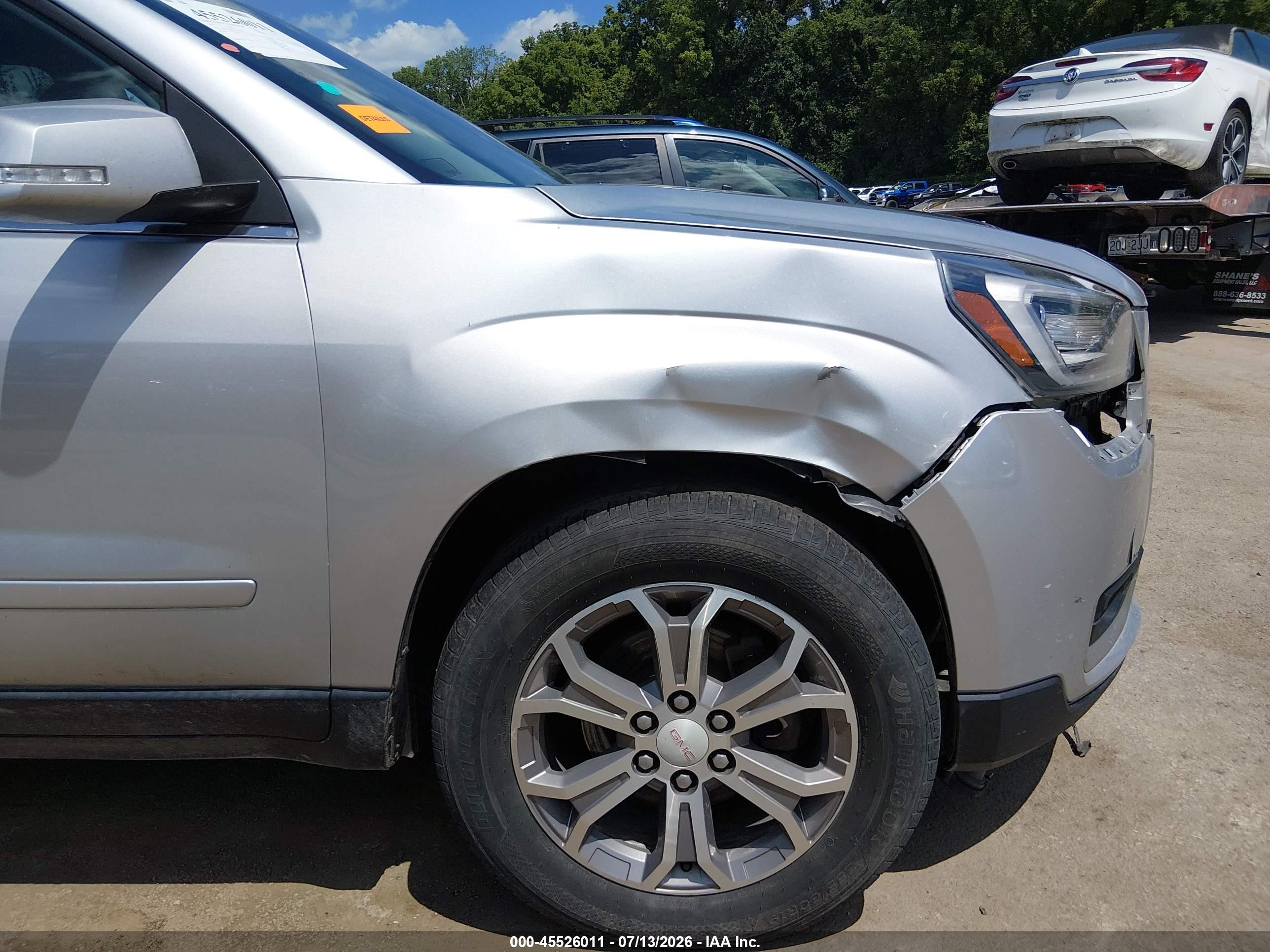 2013 Gmc Acadia Slt-1 Silver vin: 1GKKVRKD5DJ166243