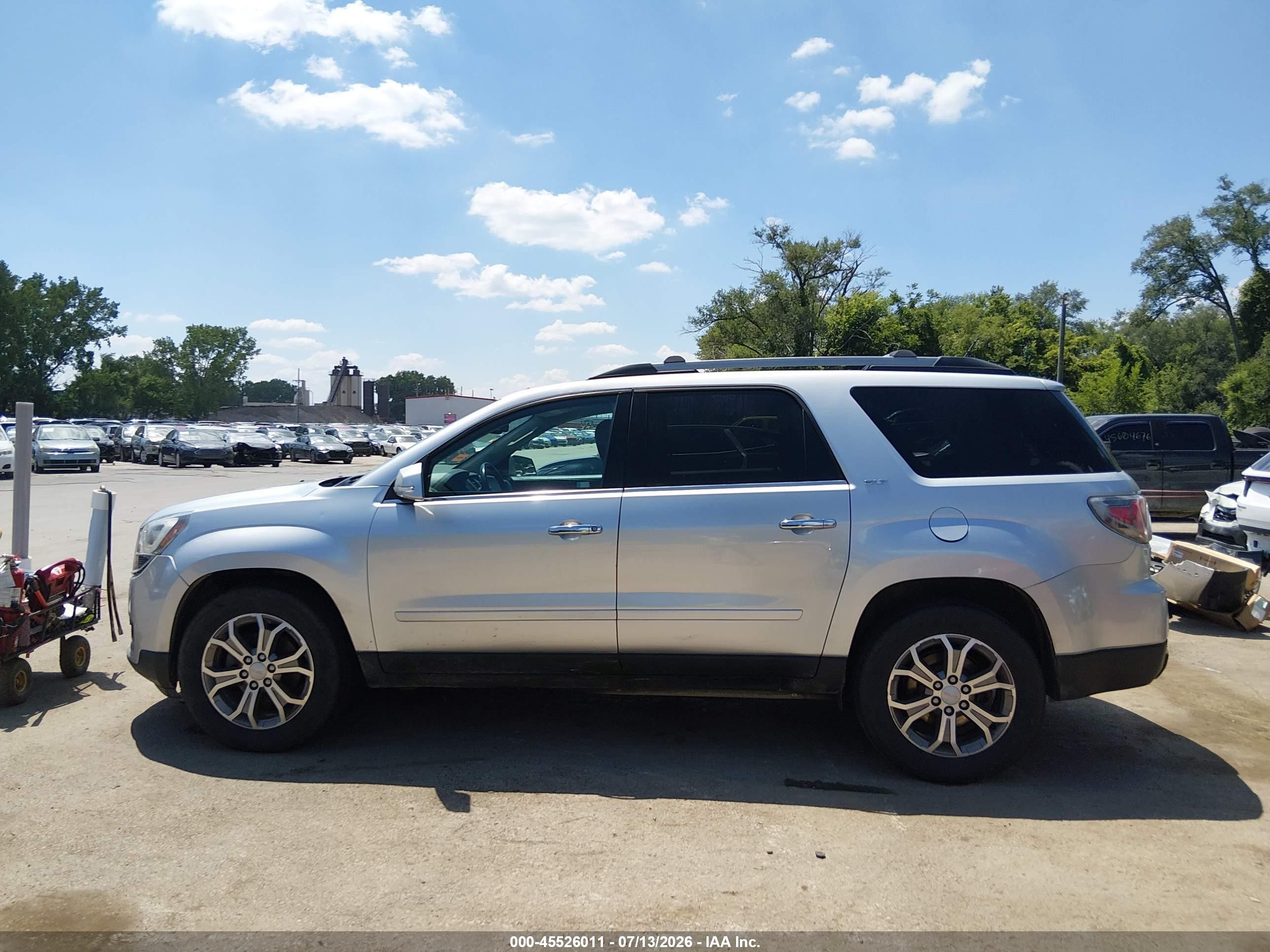 2013 Gmc Acadia Slt-1 Silver vin: 1GKKVRKD5DJ166243