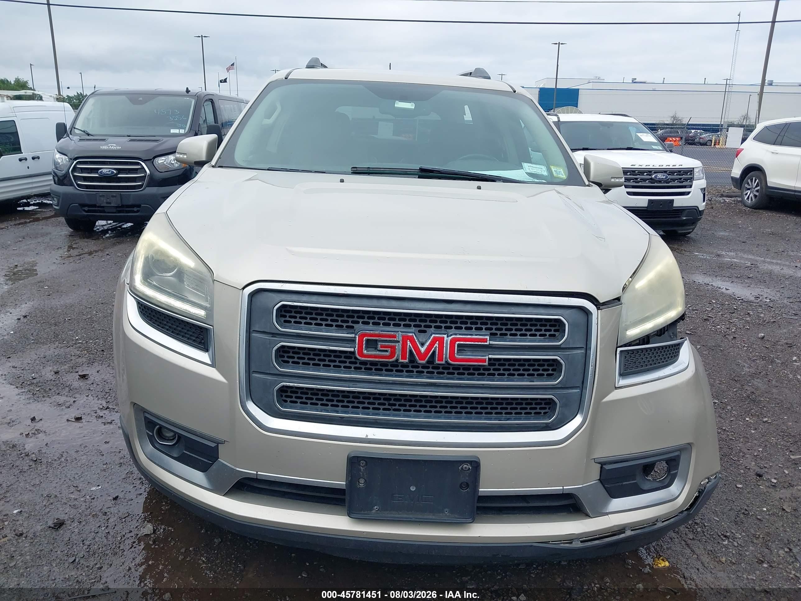 2013 Gmc Acadia Slt-1 Tan vin: 1GKKVRKD5DJ194009