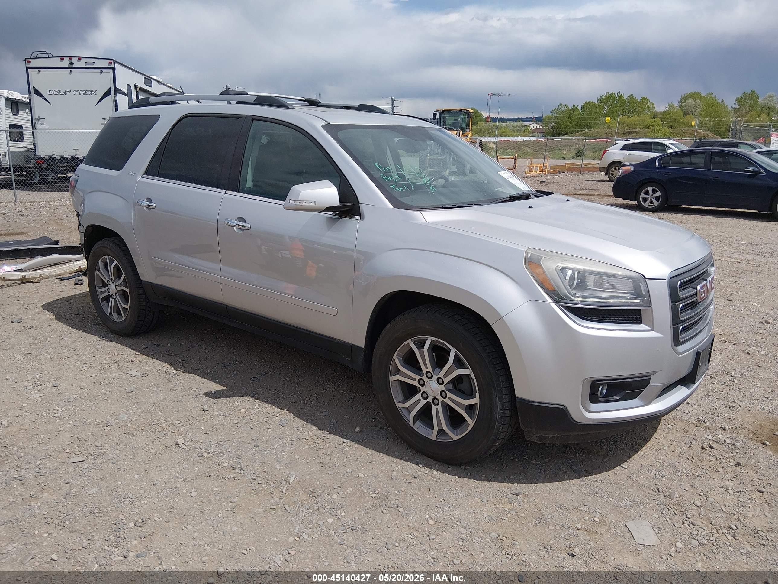 2013 Gmc Acadia Slt-1 Silver vin: 1GKKVRKD5DJ209964