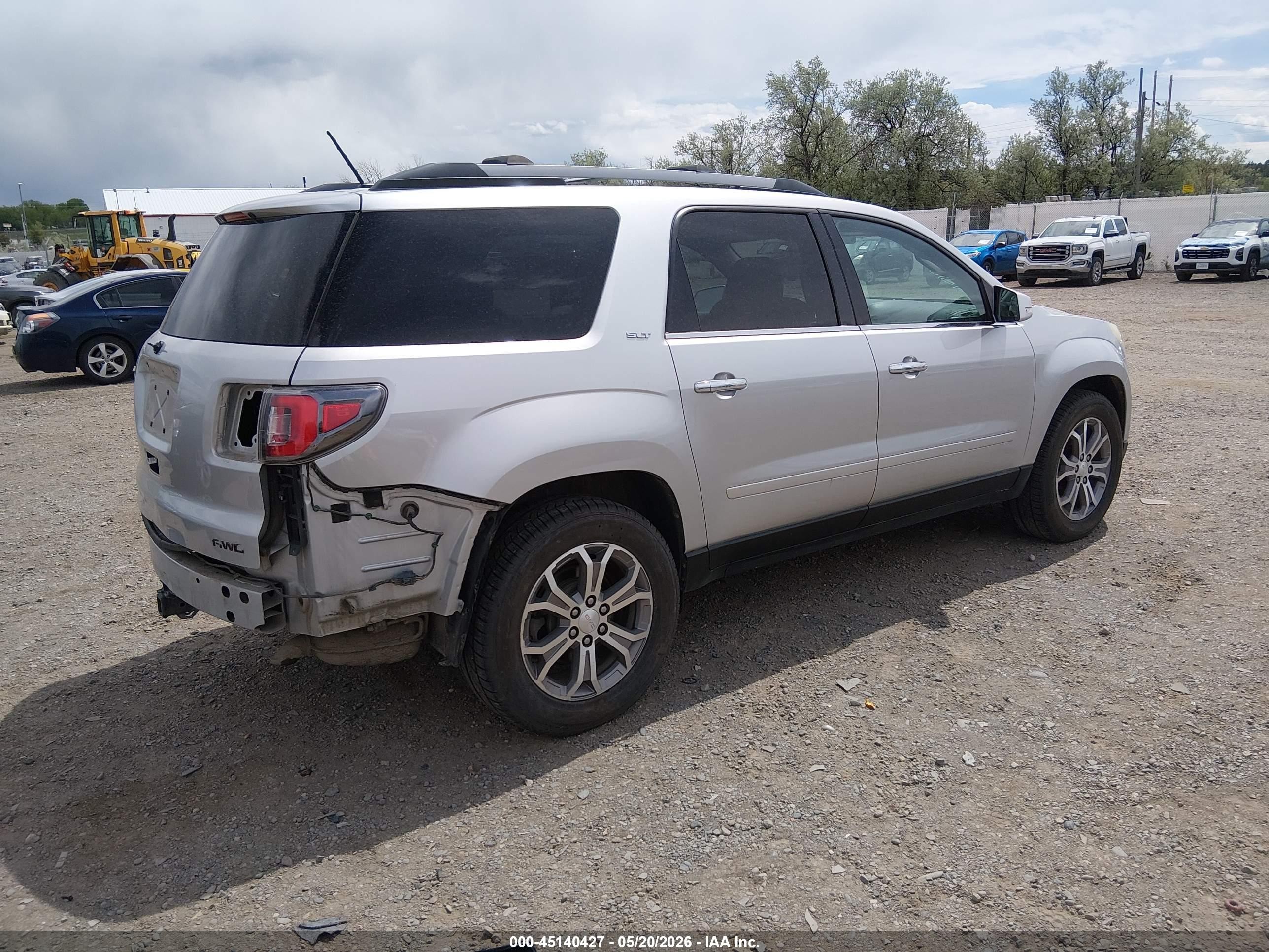 2013 Gmc Acadia Slt-1 Silver vin: 1GKKVRKD5DJ209964