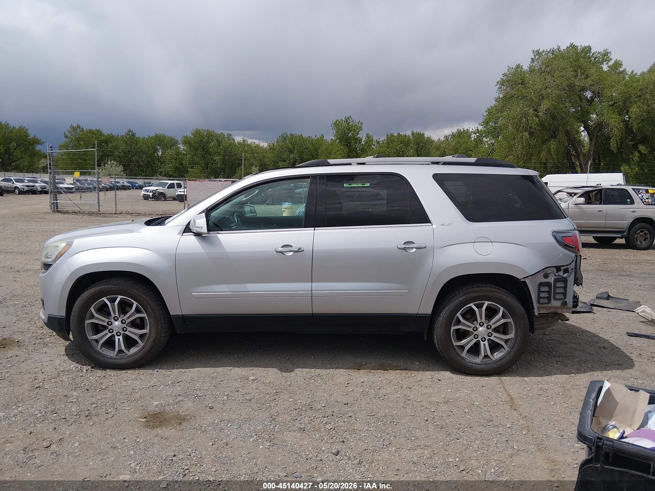 2013 Gmc Acadia Slt-1 Silver vin: 1GKKVRKD5DJ209964