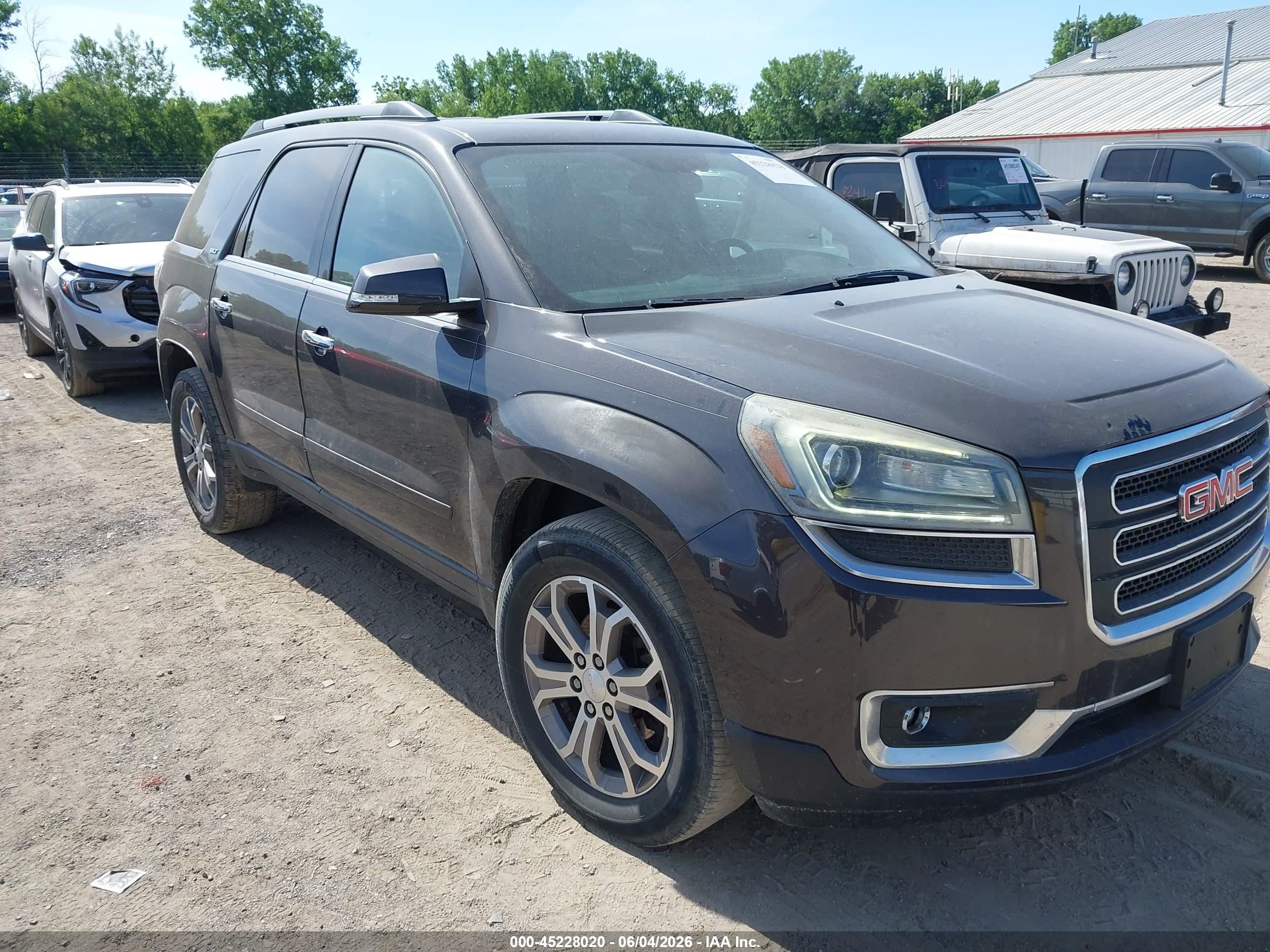 2014 Gmc Acadia Slt-1 Gray vin: 1GKKVRKD5EJ216043
