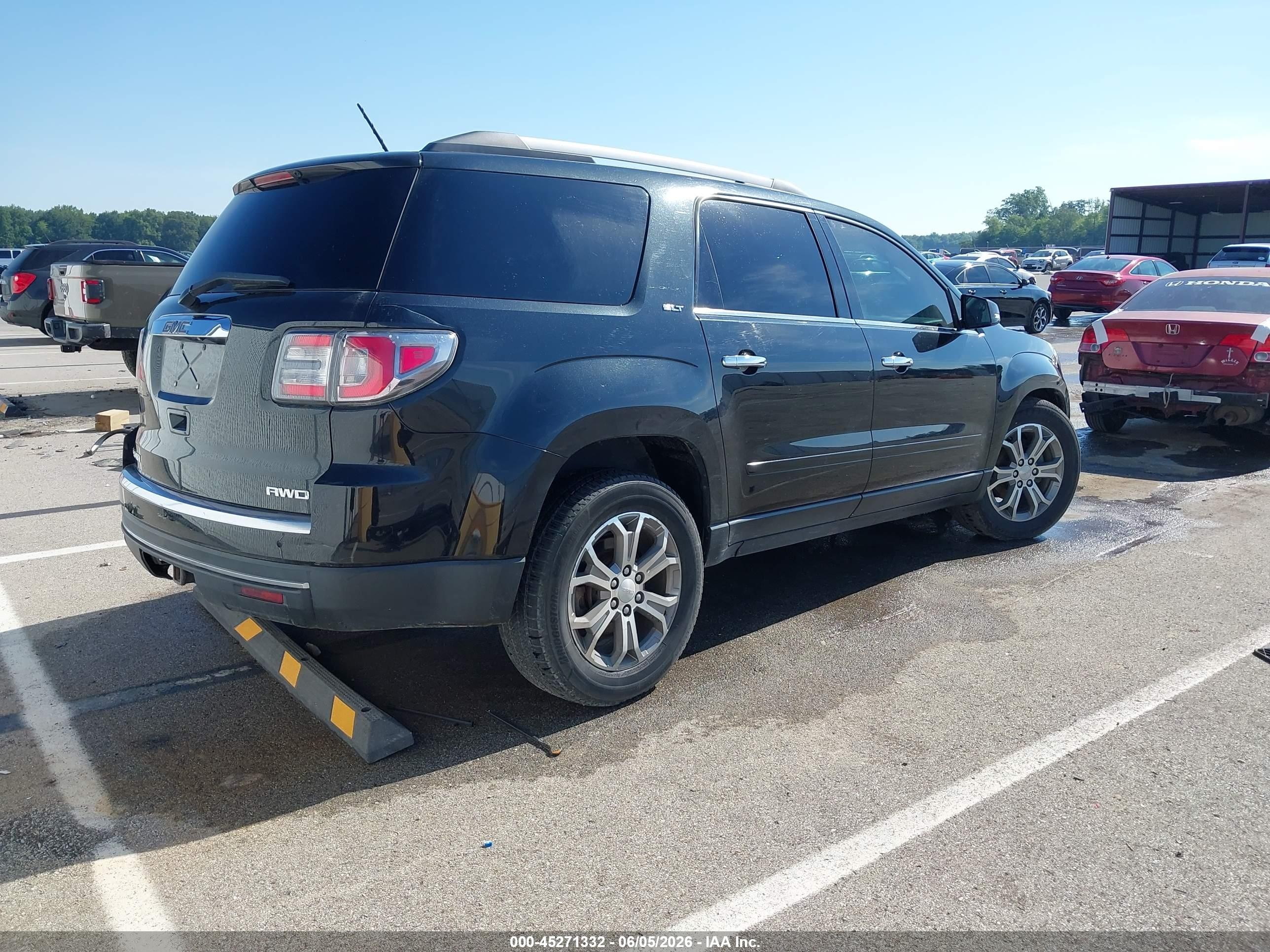 2014 Gmc Acadia Slt-1 Black vin: 1GKKVRKD5EJ244599