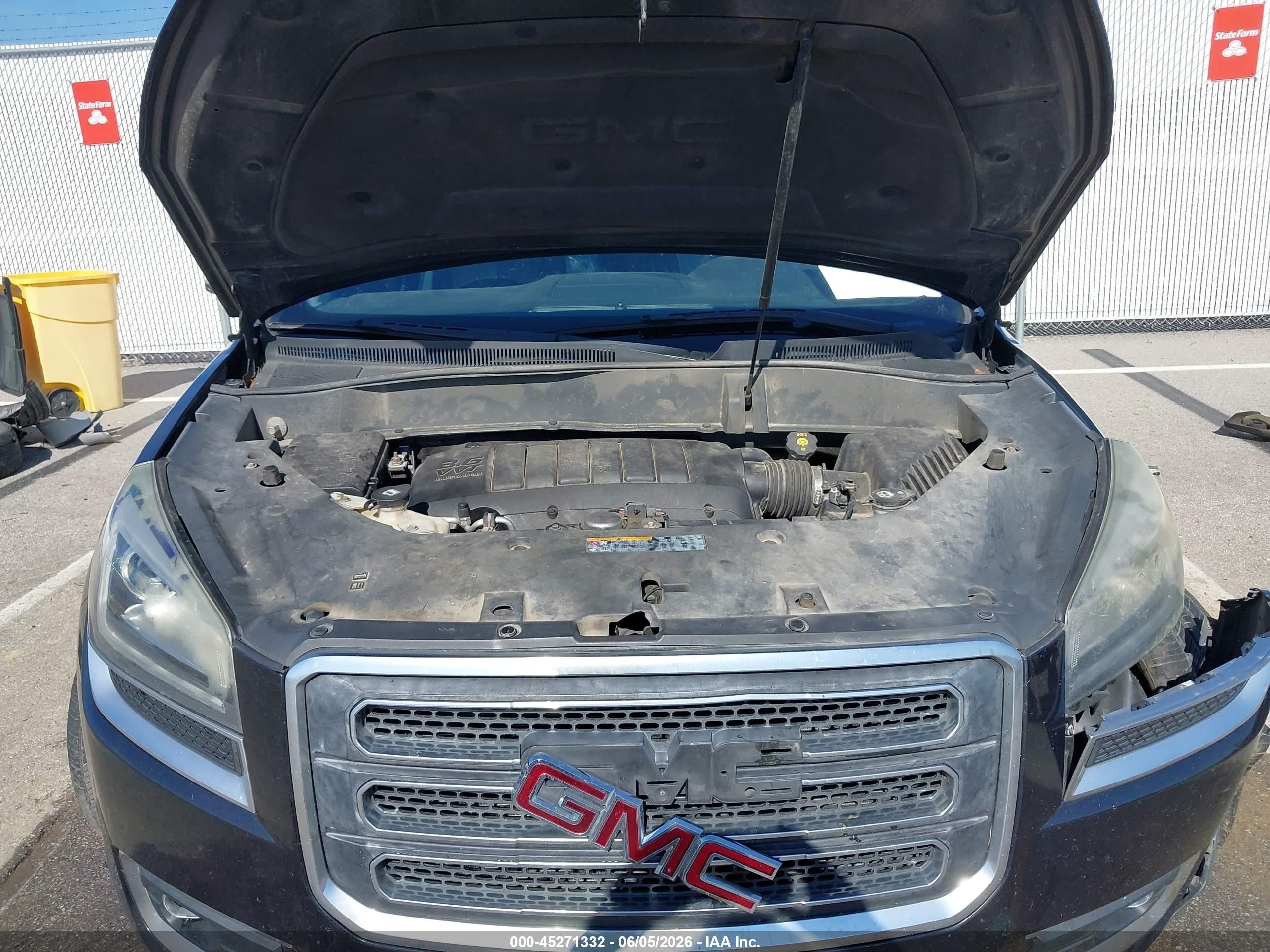 2014 Gmc Acadia Slt-1 Black vin: 1GKKVRKD5EJ244599