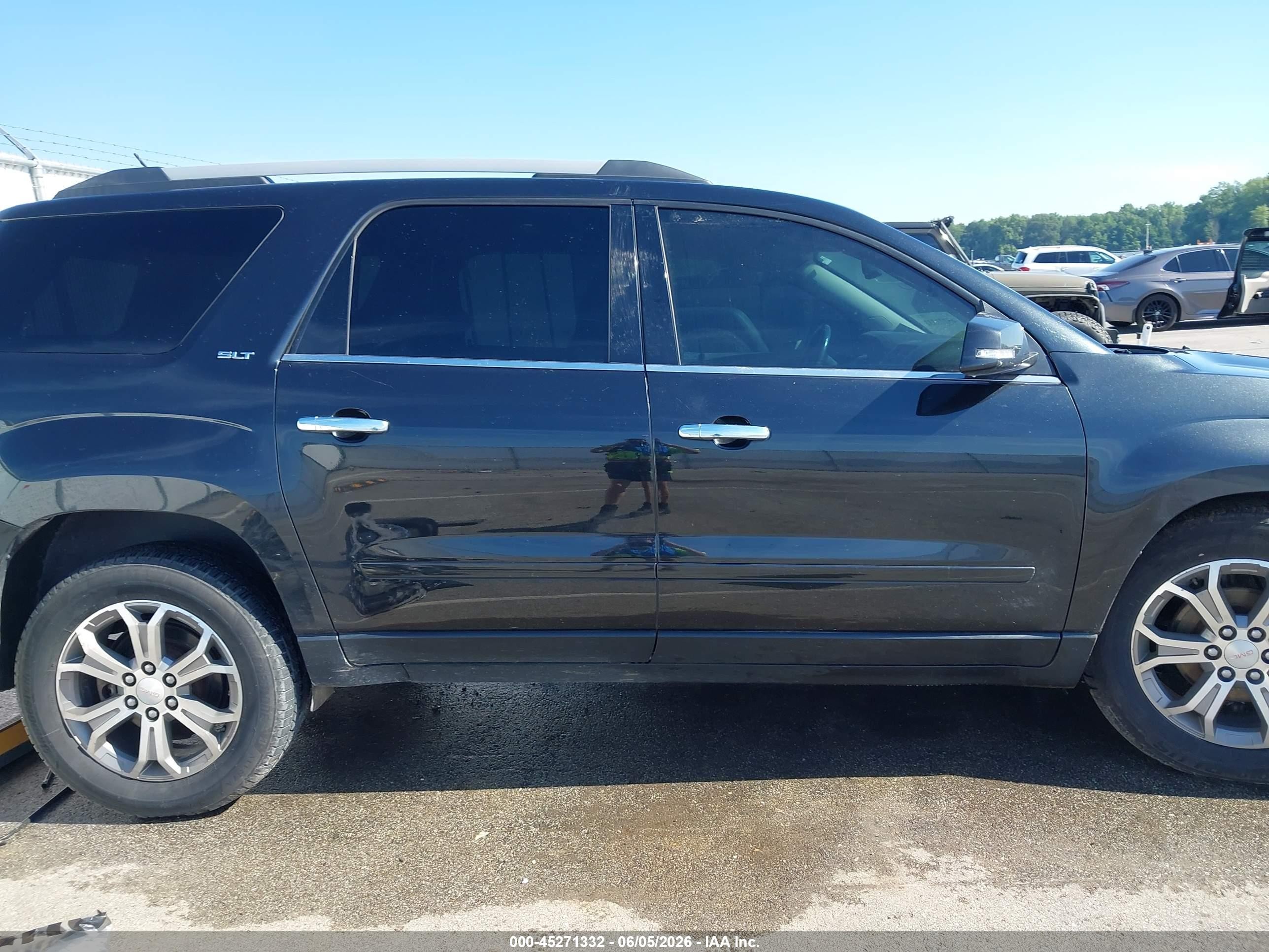 2014 Gmc Acadia Slt-1 Black vin: 1GKKVRKD5EJ244599