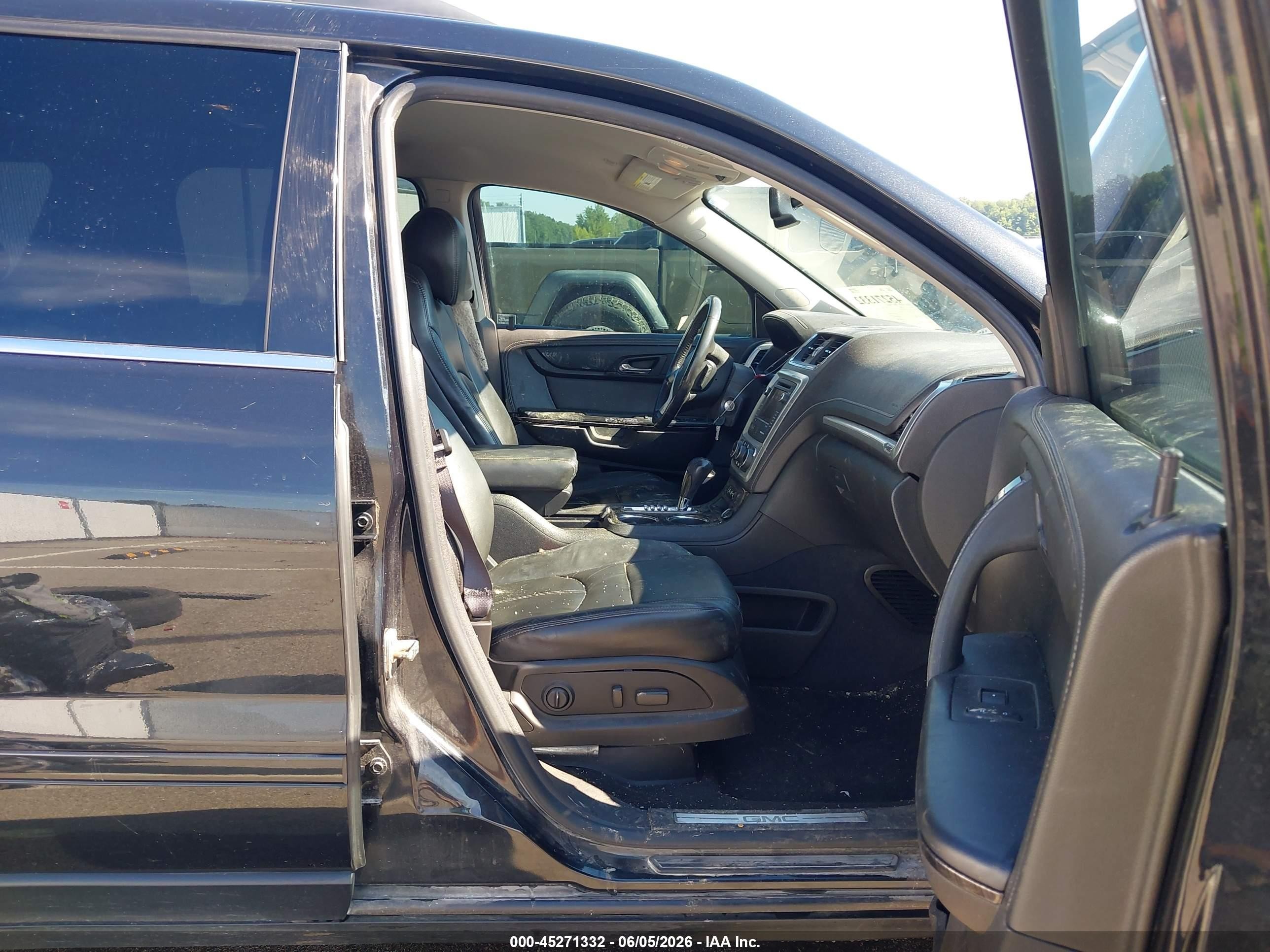 2014 Gmc Acadia Slt-1 Black vin: 1GKKVRKD5EJ244599