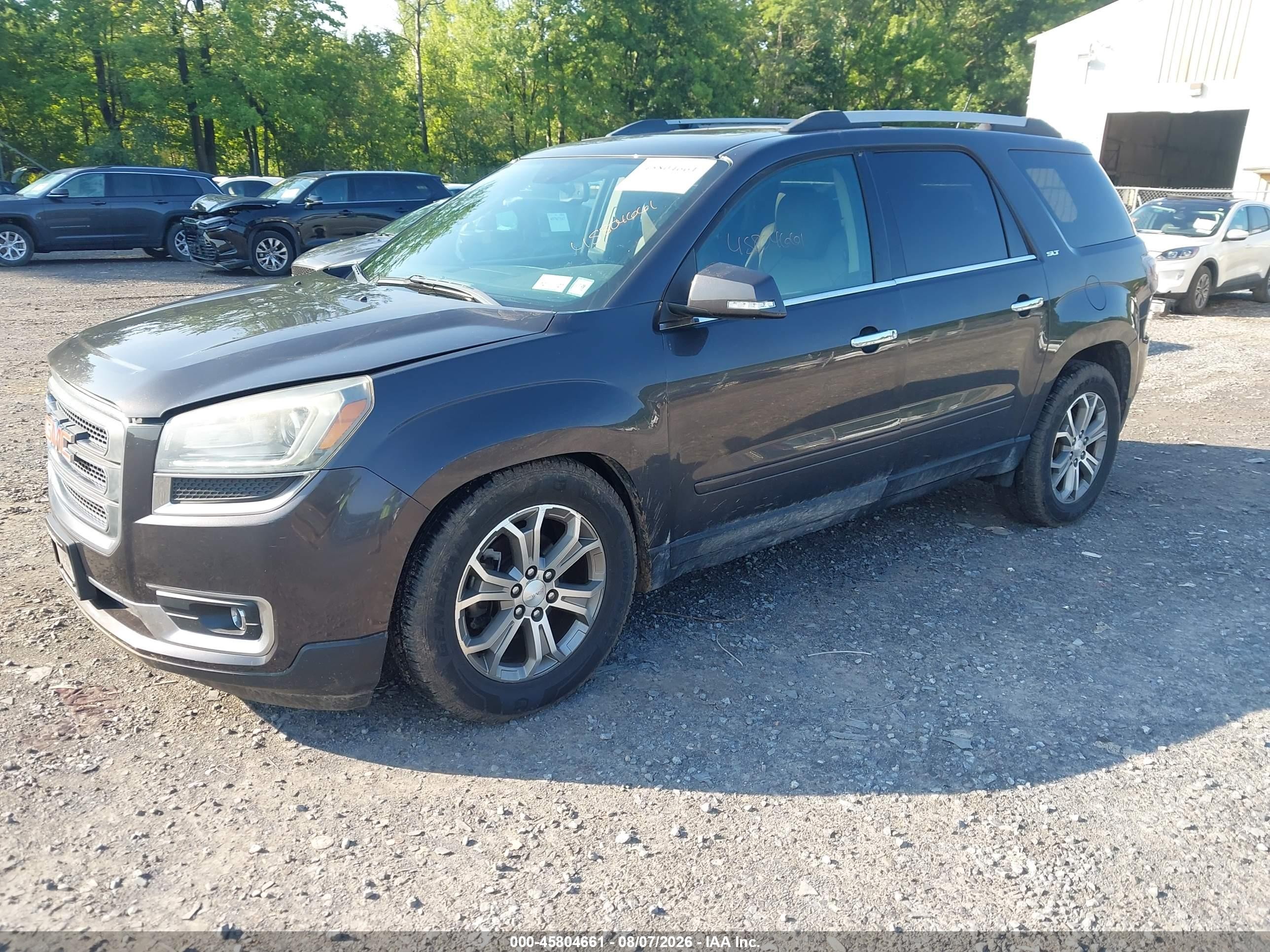 2014 Gmc Acadia Slt-1 Black vin: 1GKKVRKD5EJ334965