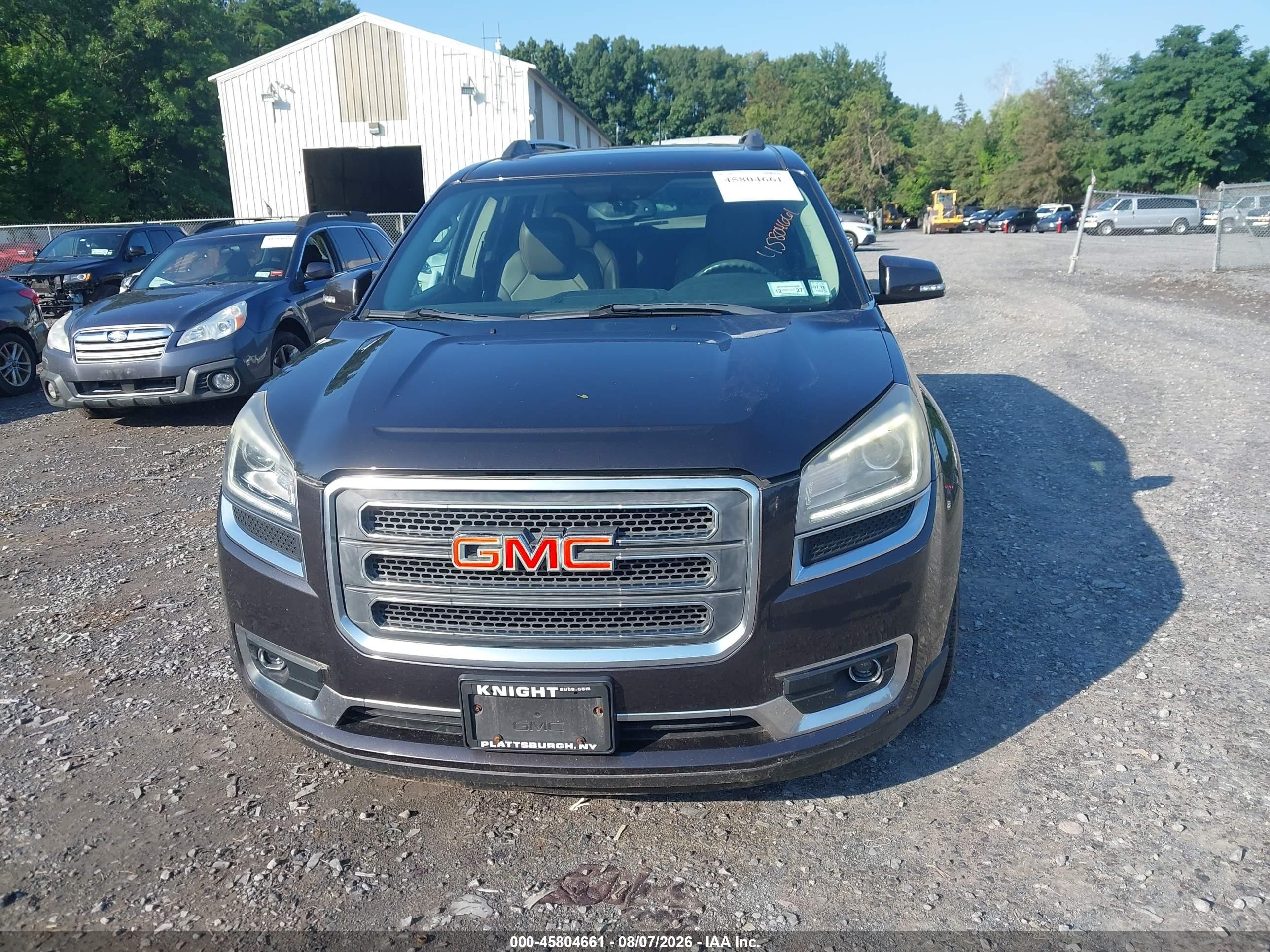 2014 Gmc Acadia Slt-1 Black vin: 1GKKVRKD5EJ334965