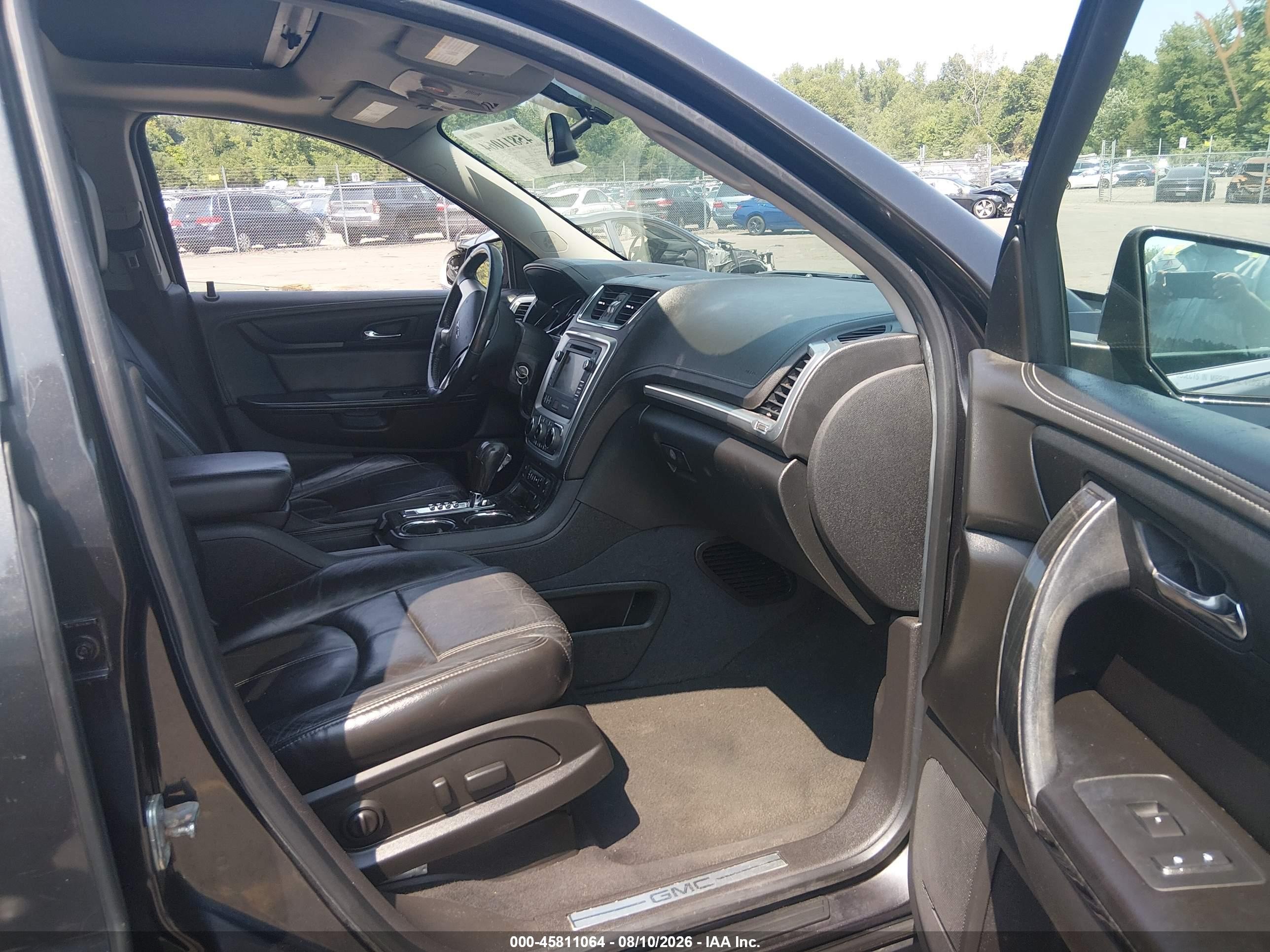 2015 Gmc Acadia Slt Black vin: 1GKKVRKD5FJ285395