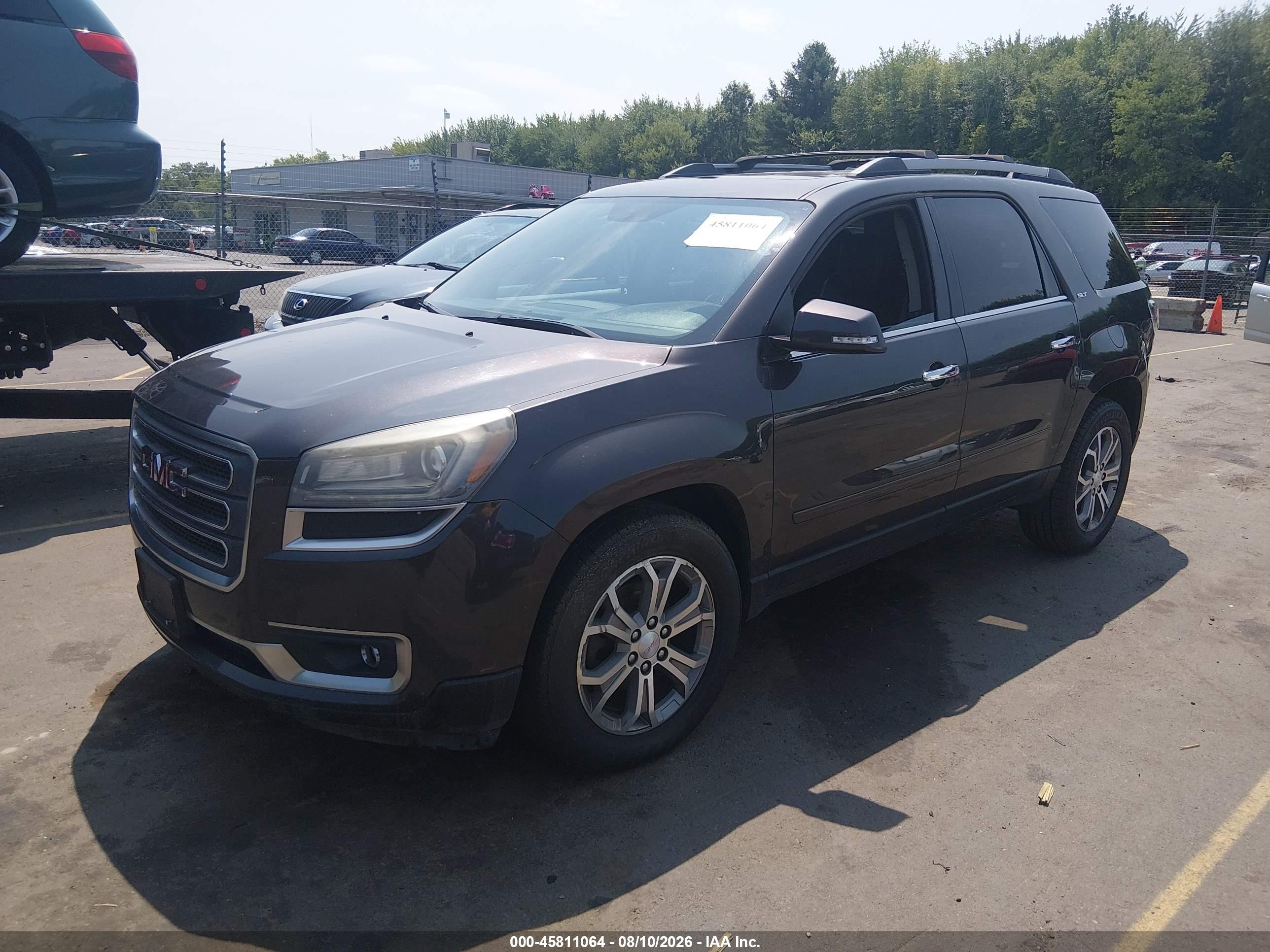 2015 Gmc Acadia Slt Black vin: 1GKKVRKD5FJ285395