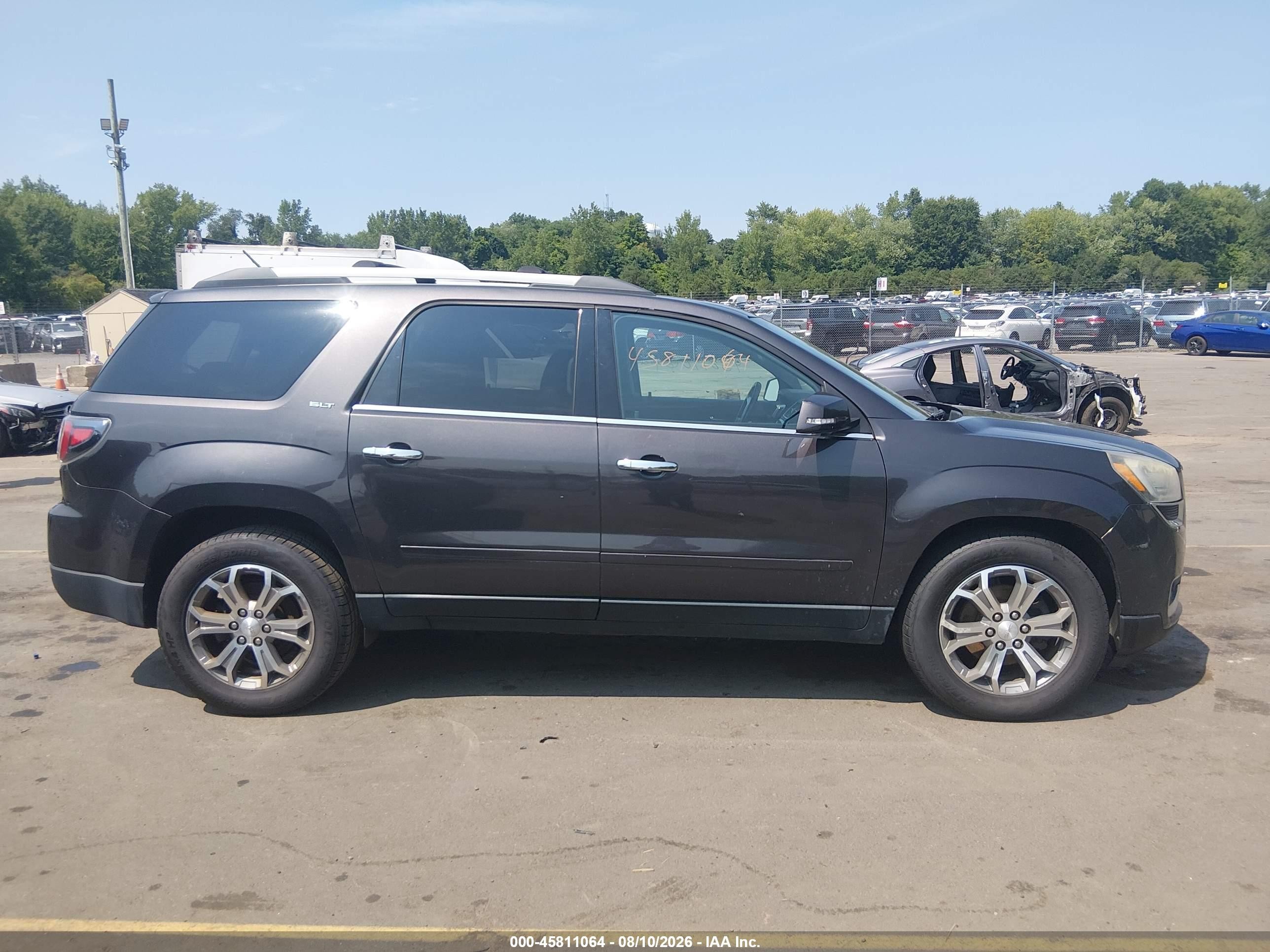 2015 Gmc Acadia Slt Black vin: 1GKKVRKD5FJ285395