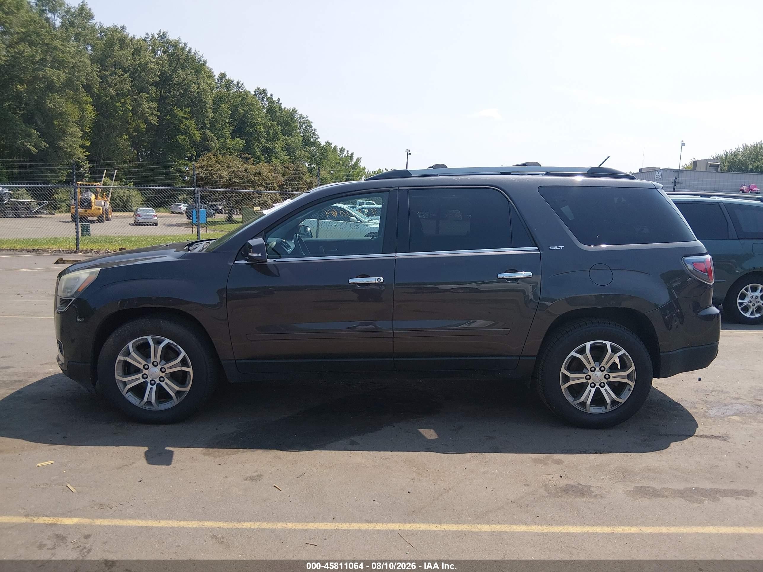 2015 Gmc Acadia Slt Black vin: 1GKKVRKD5FJ285395