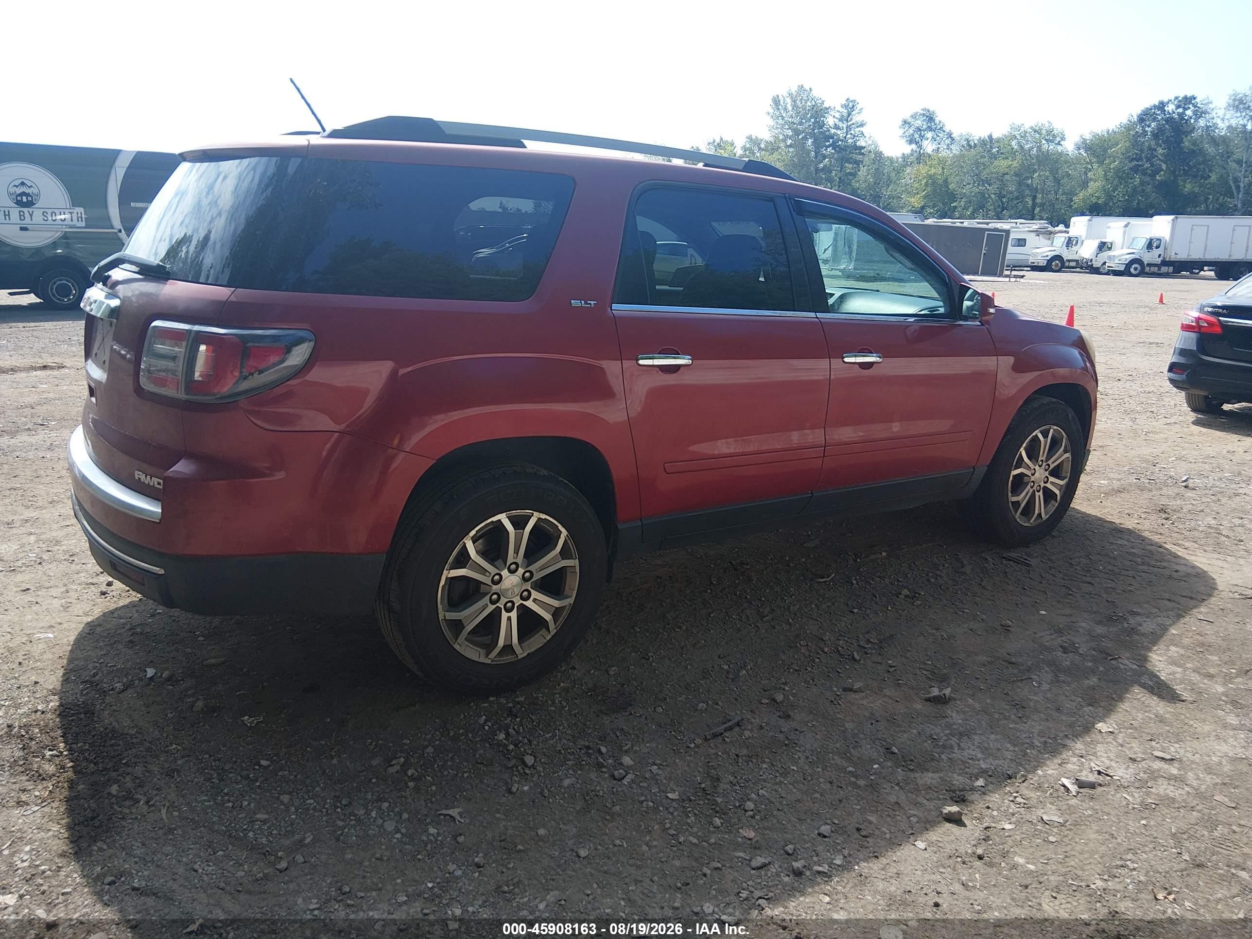 2013 Gmc Acadia Slt-1 Maroon vin: 1GKKVRKD6DJ211478