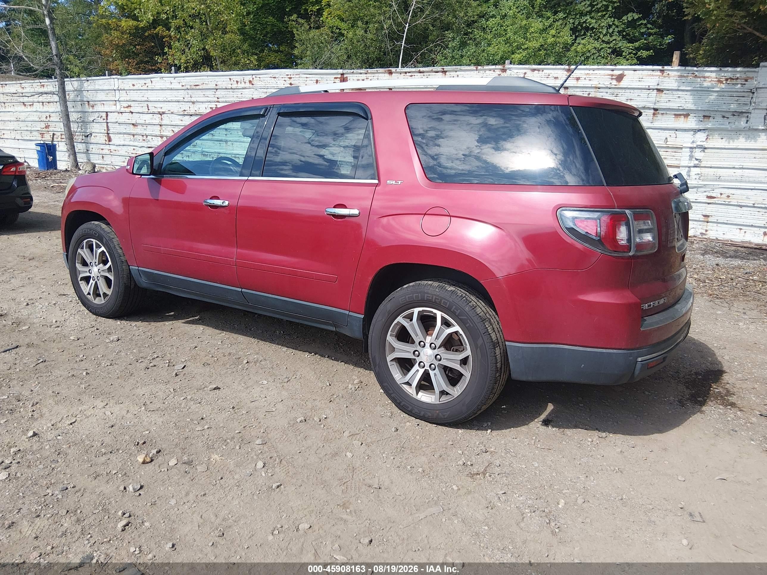 2013 Gmc Acadia Slt-1 Maroon vin: 1GKKVRKD6DJ211478