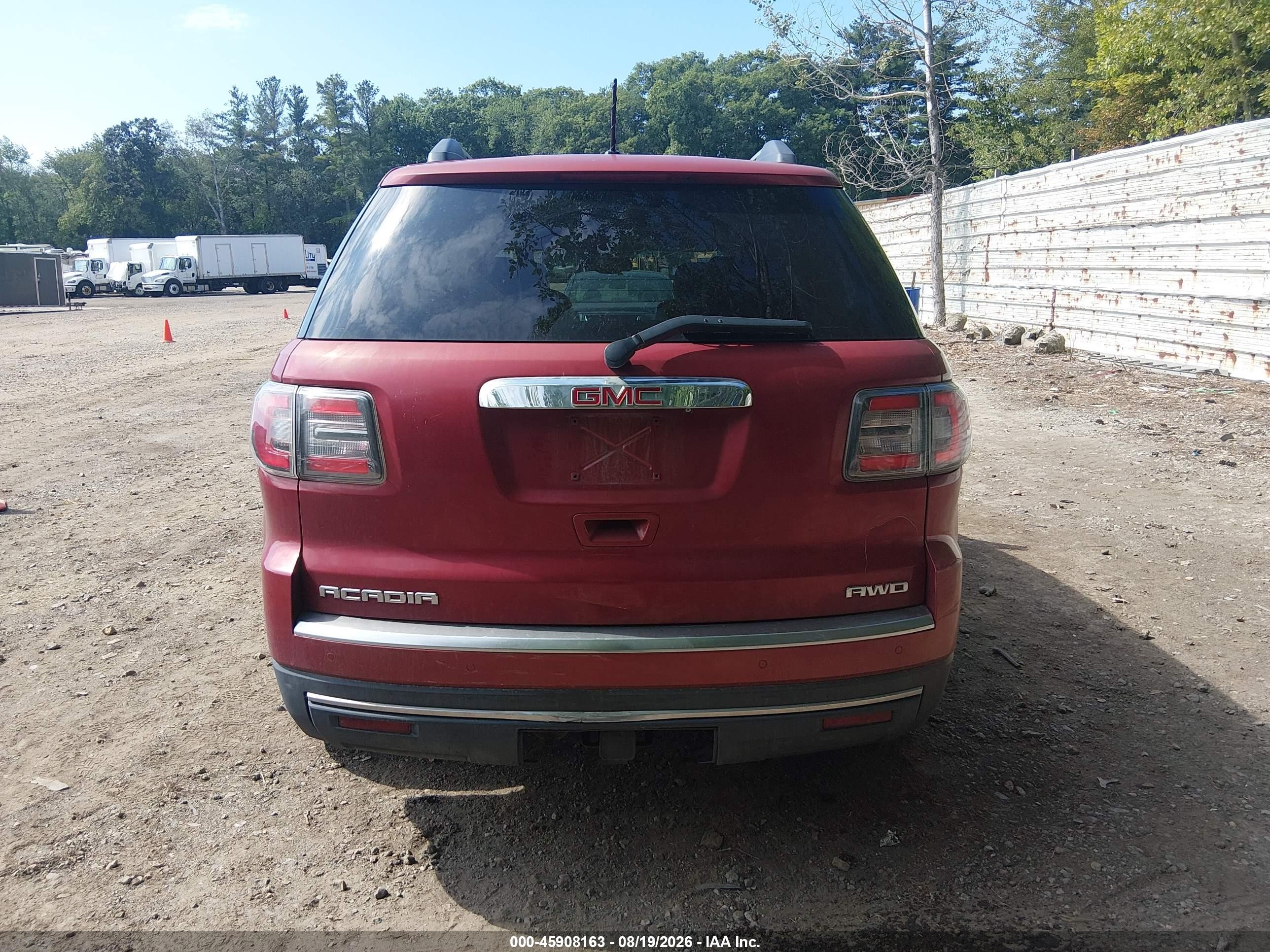 2013 Gmc Acadia Slt-1 Maroon vin: 1GKKVRKD6DJ211478